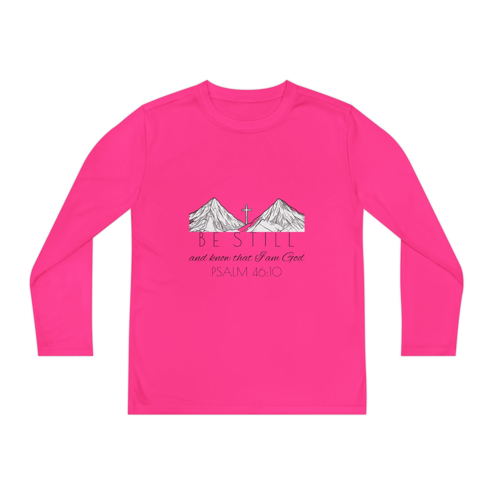 Youth Long Sleeve Competitor Tee - Be Still & Know