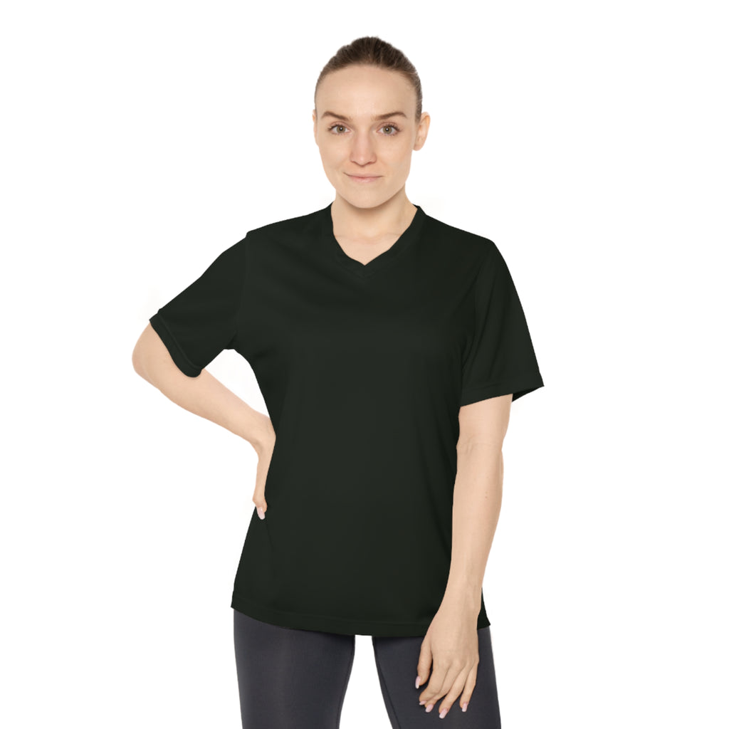 Women's Performance V-Neck T-Shirt - Be Still & Know