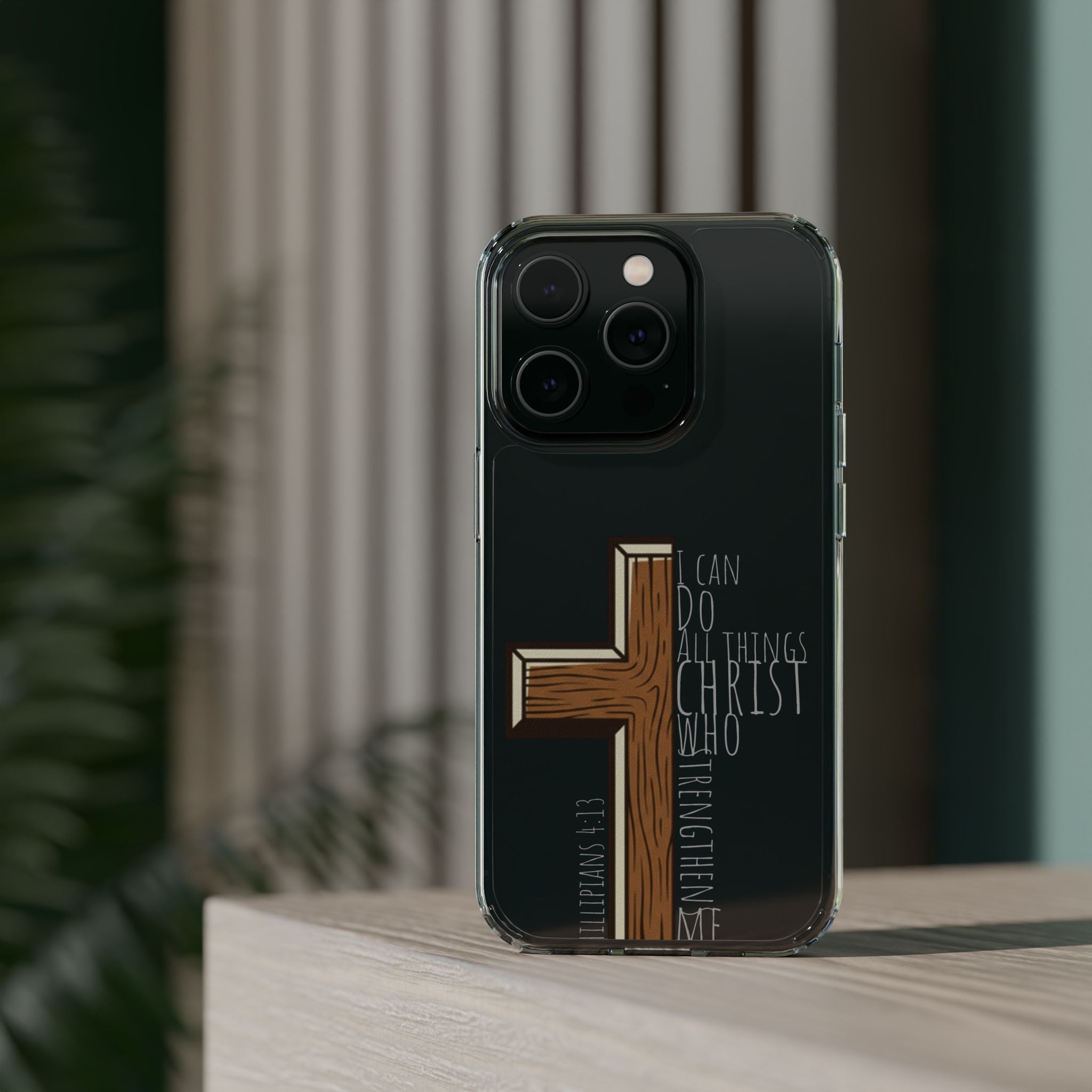 Clear Impact-Resistant Case - I Can Do All Things
