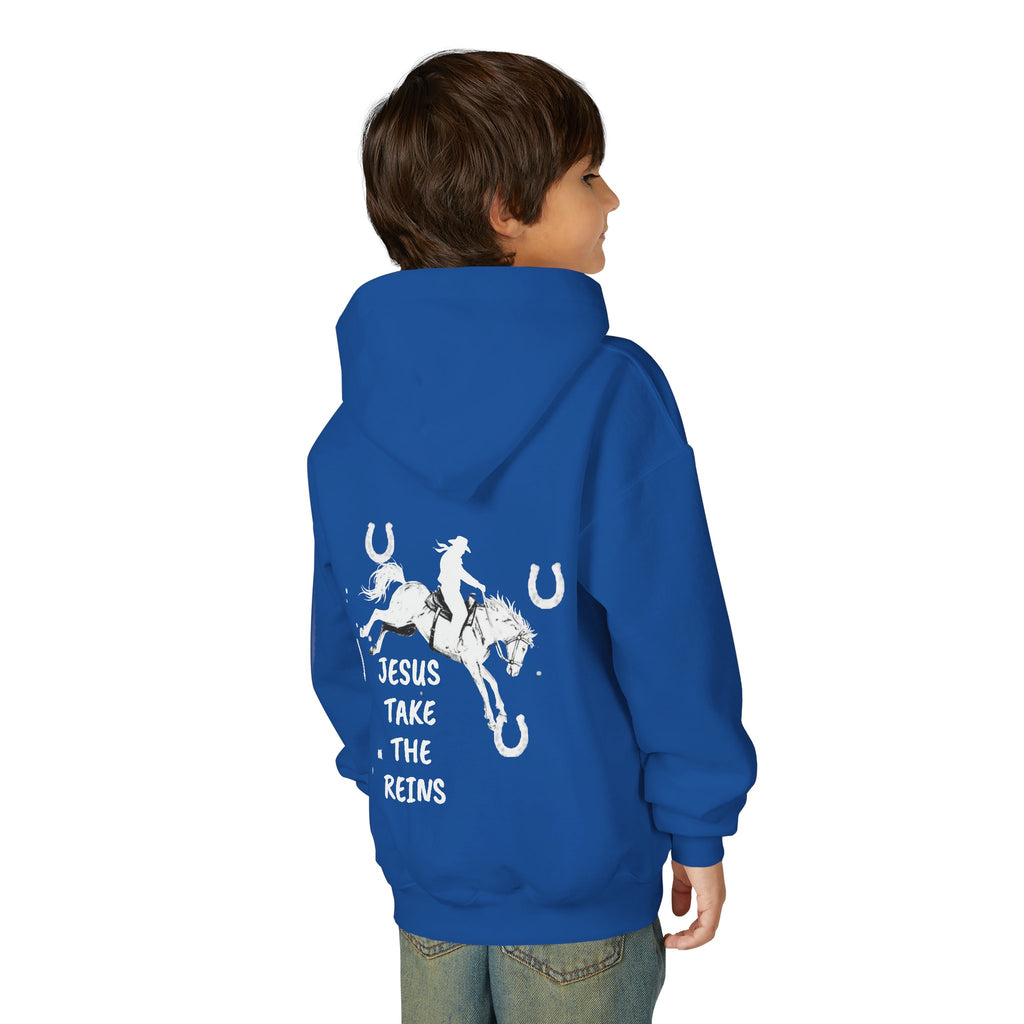Youth Heavy Blend Hooded Sweatshirt - Take the Reins