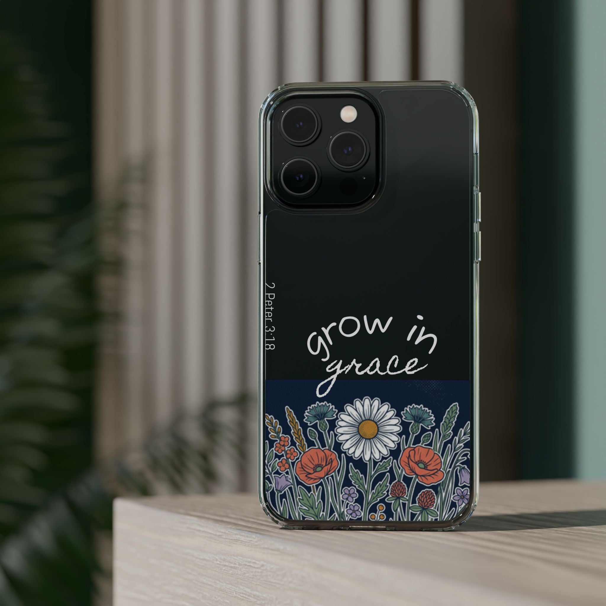 Clear Impact-Resistant Case - Grow in Grace
