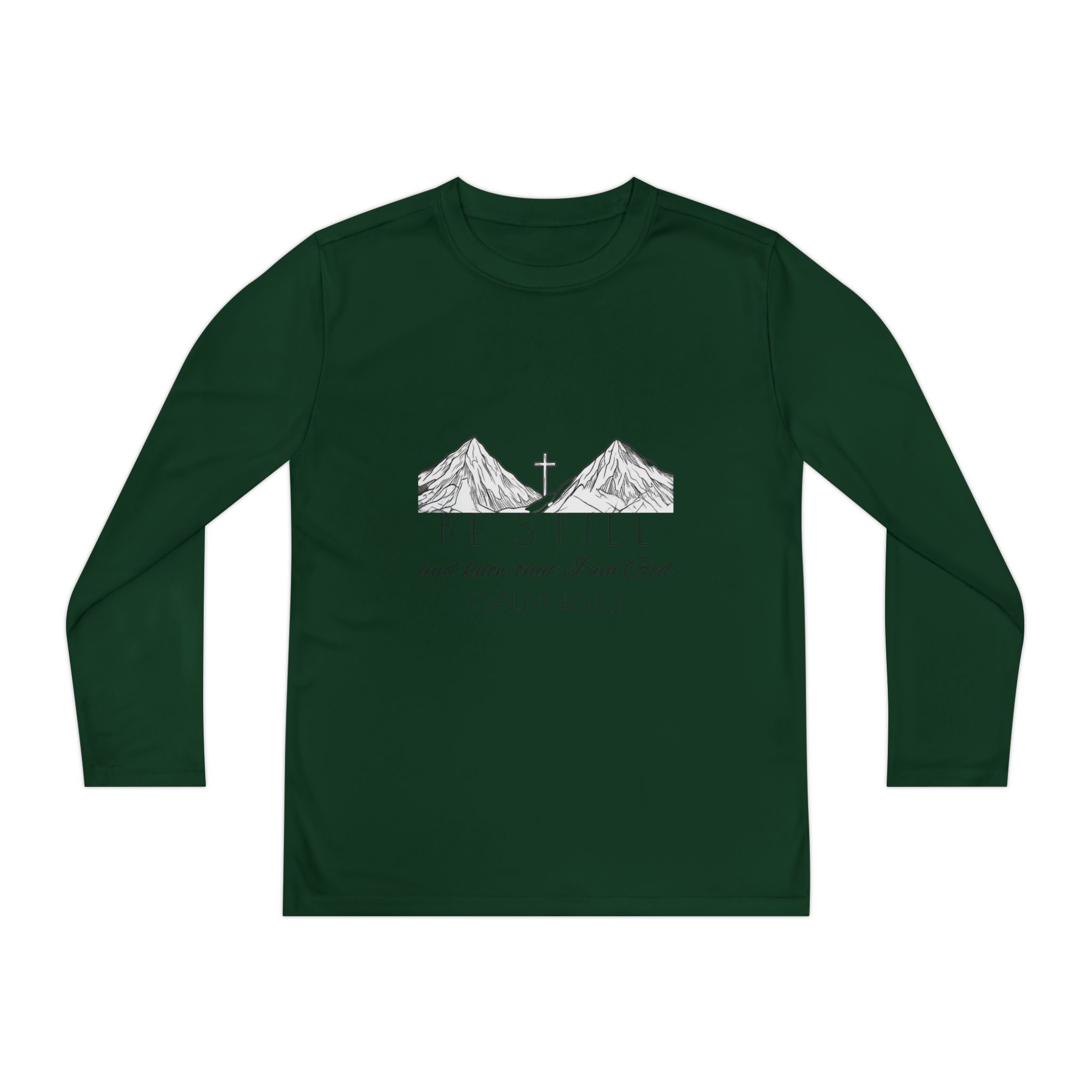 Youth Long Sleeve Competitor Tee - Be Still & Know