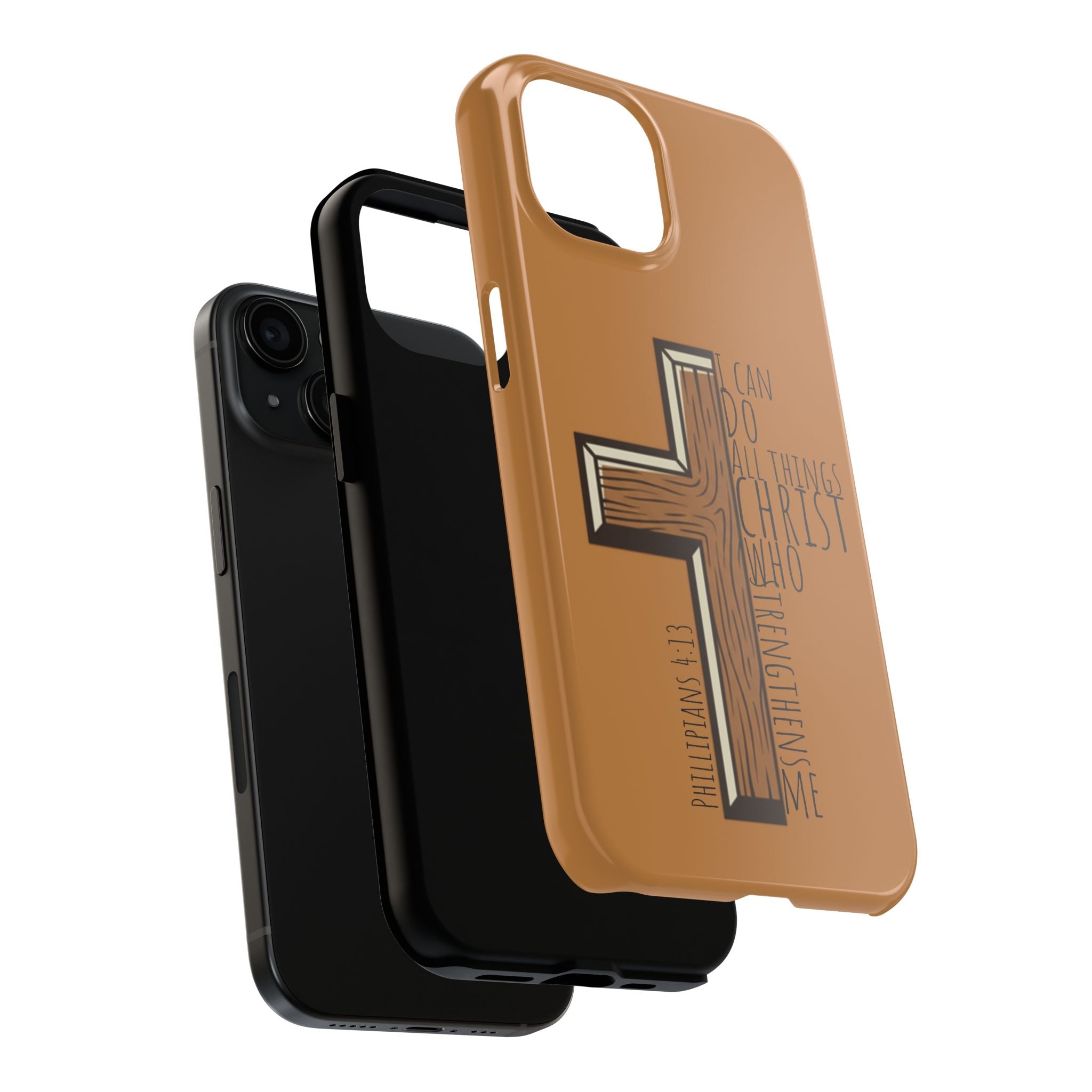 Tough Phone Case - I Can Do All Things (brown)