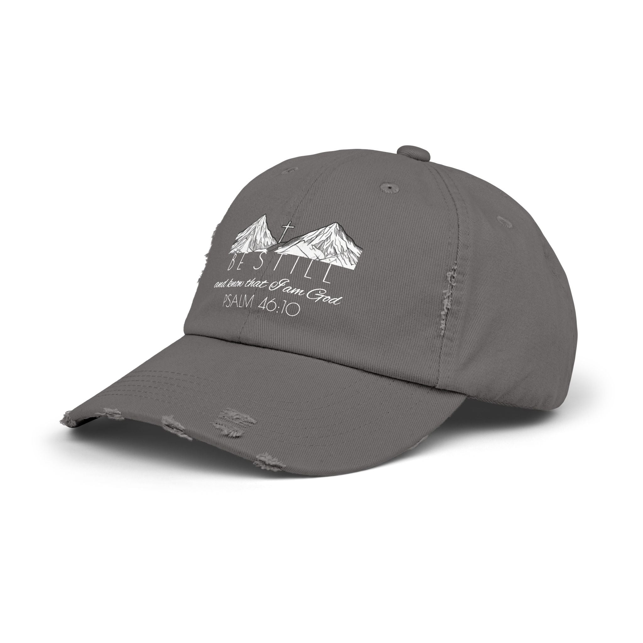 Unisex Distressed Cap - Be Still & Know