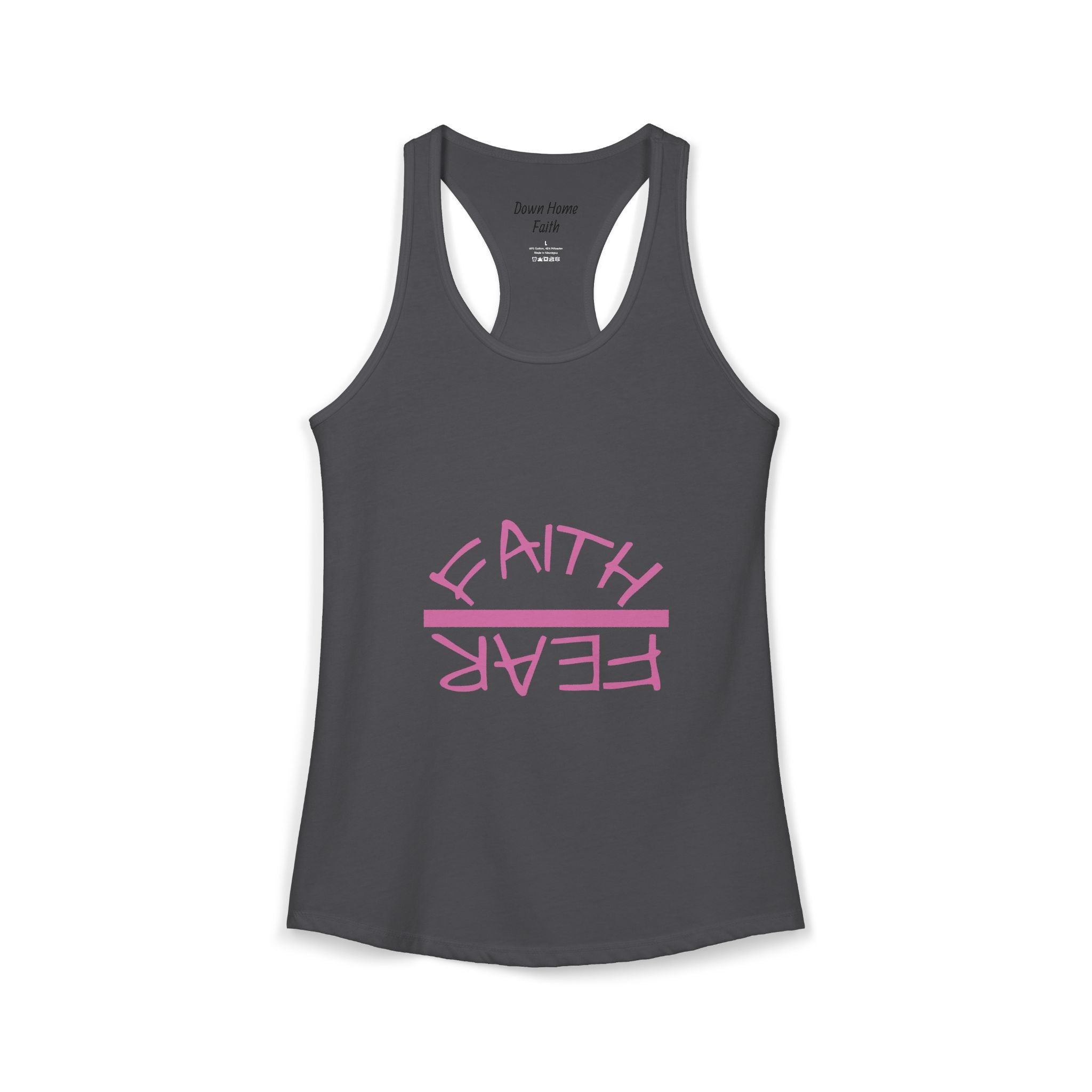 Women's Ideal Racerback Tank - Faith Over Fear