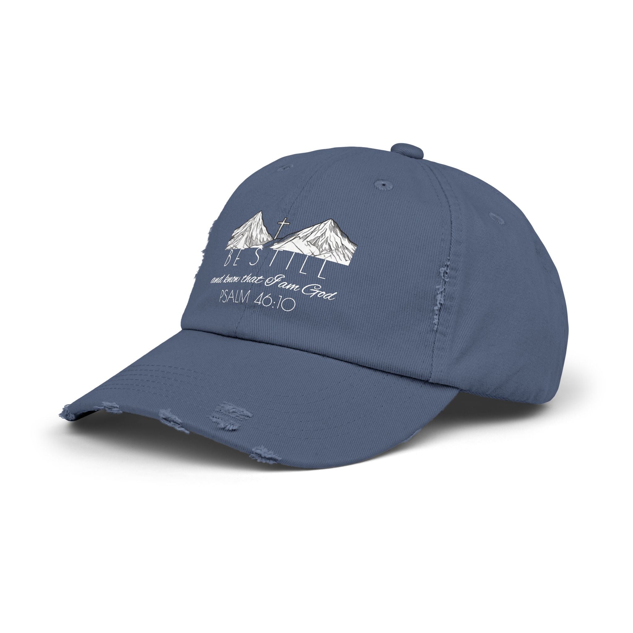 Unisex Distressed Cap - Be Still & Know