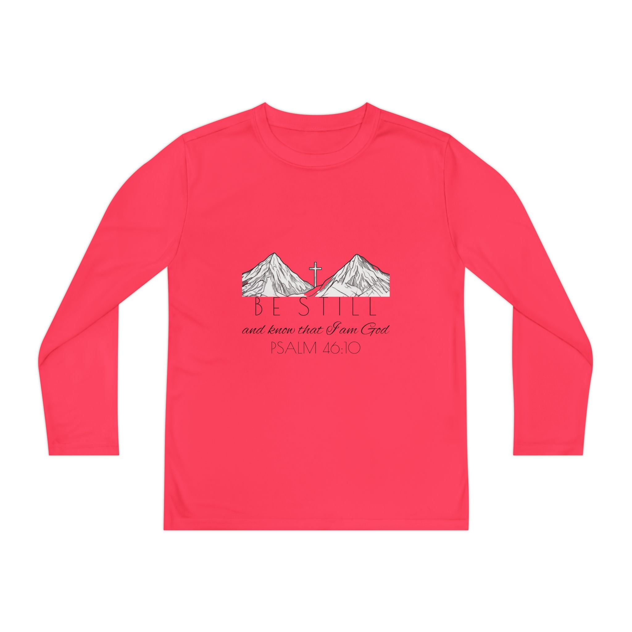 Youth Long Sleeve Competitor Tee - Be Still & Know