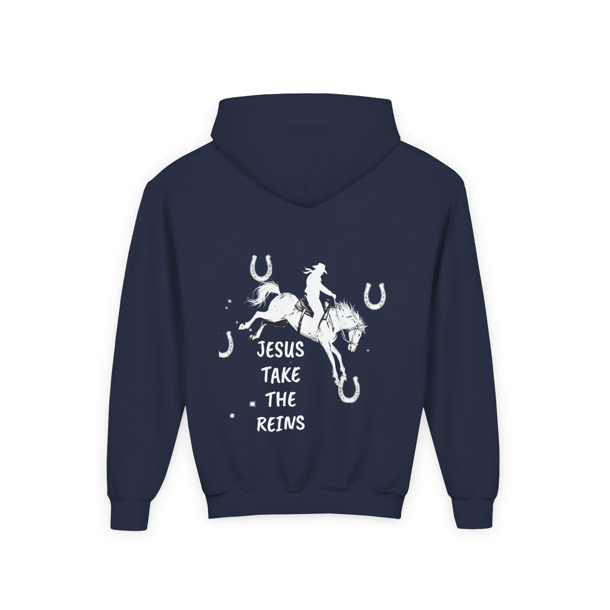 Youth Heavy Blend Hooded Sweatshirt - Take the Reins