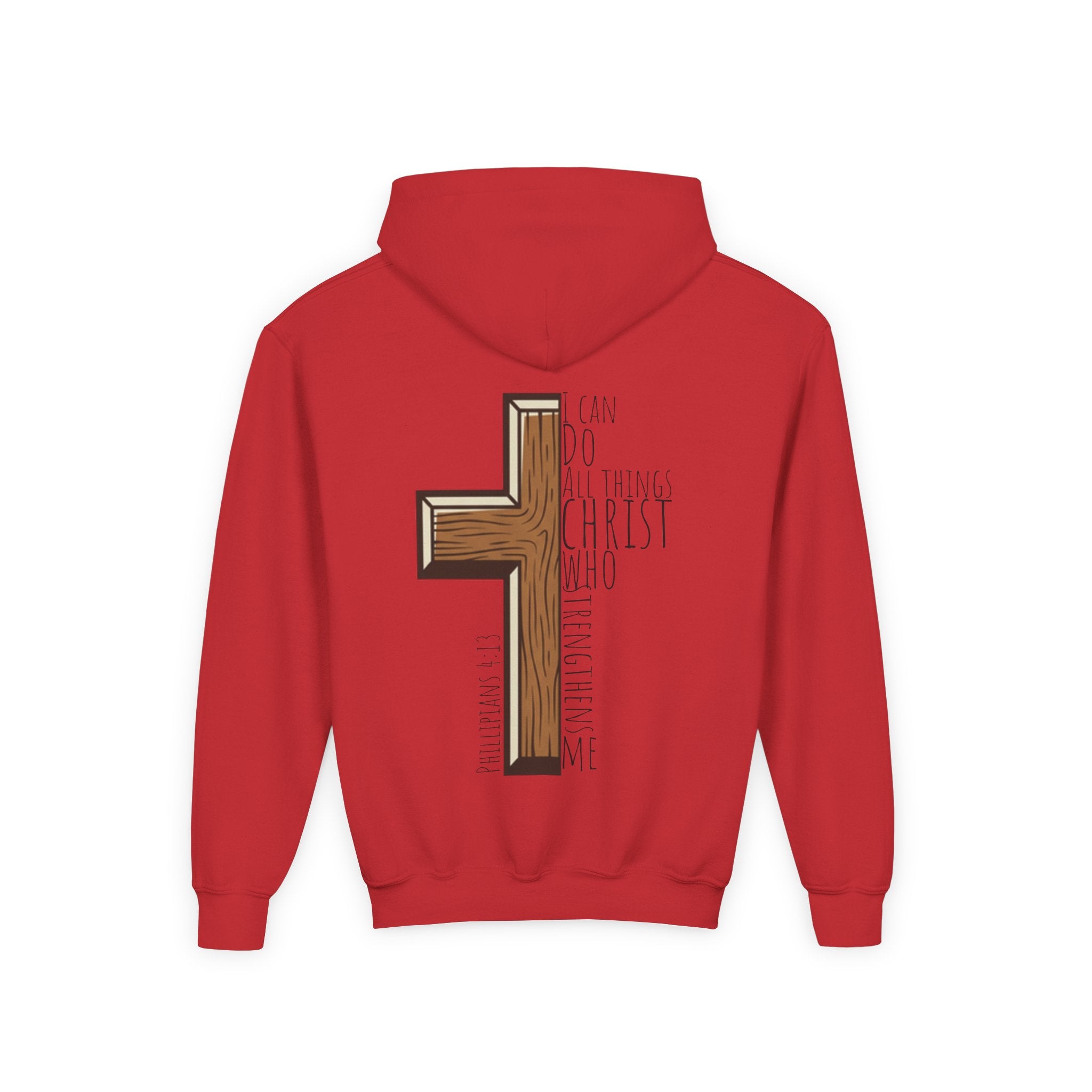 Youth Heavy Blend Hooded Sweatshirt - I can do all things