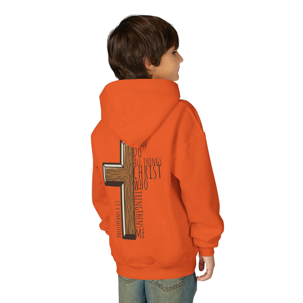 Youth Heavy Blend Hooded Sweatshirt - I can do all things