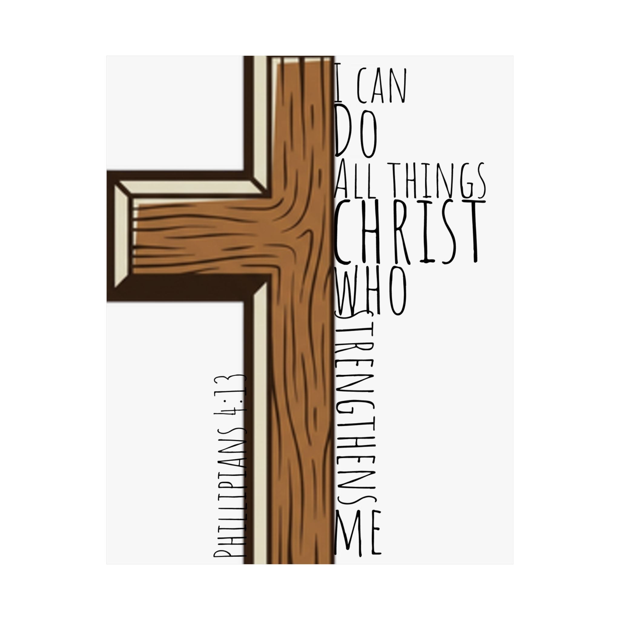 Matte Vertical Poster - I Can Do All Things