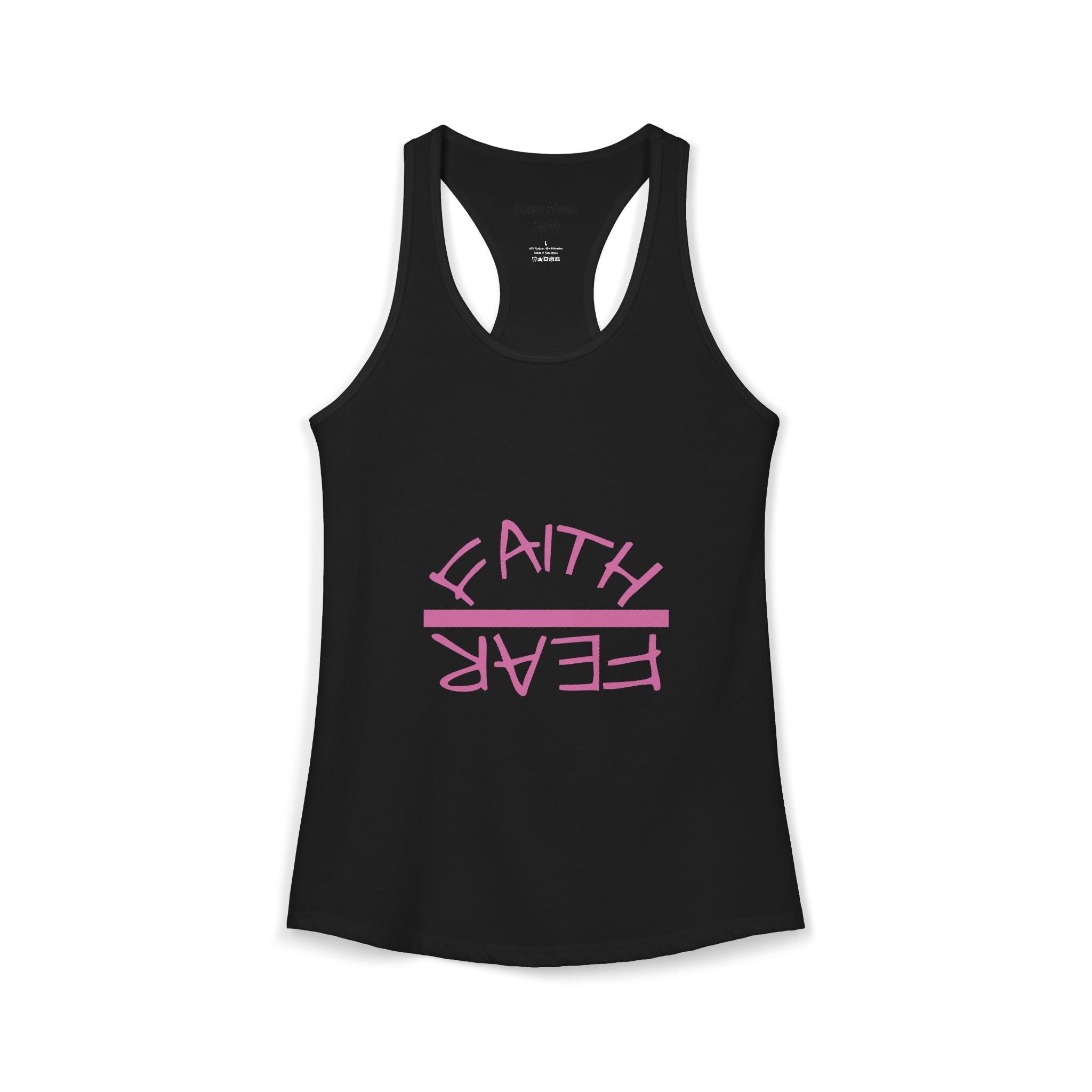 Women's Ideal Racerback Tank - Faith Over Fear