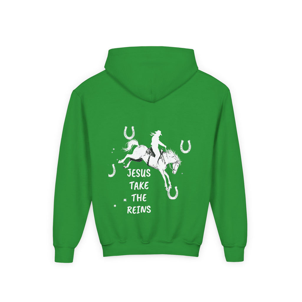 Youth Heavy Blend Hooded Sweatshirt - Take the Reins