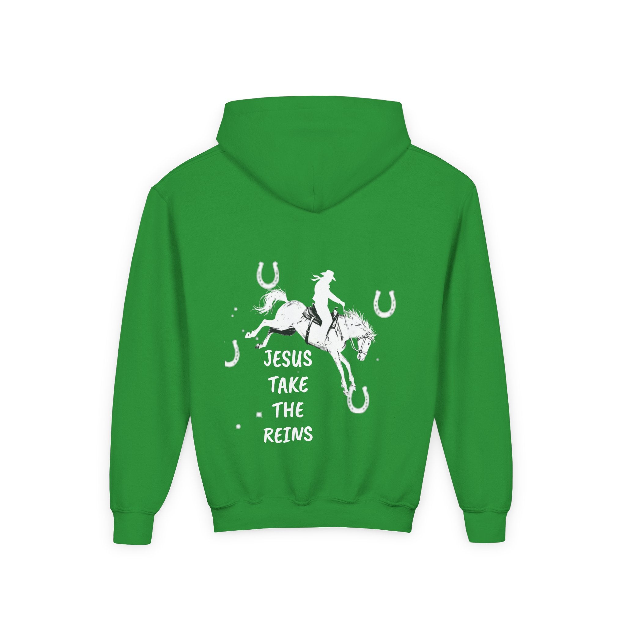 Youth Heavy Blend Hooded Sweatshirt - Take the Reins