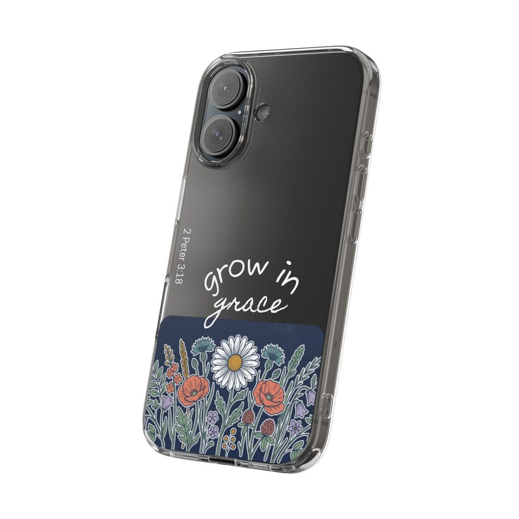 Clear Impact-Resistant Case - Grow in Grace