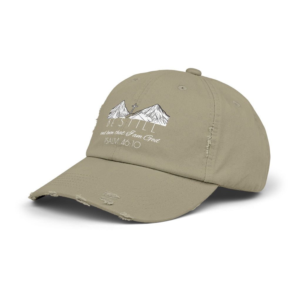 Unisex Distressed Cap - Be Still & Know