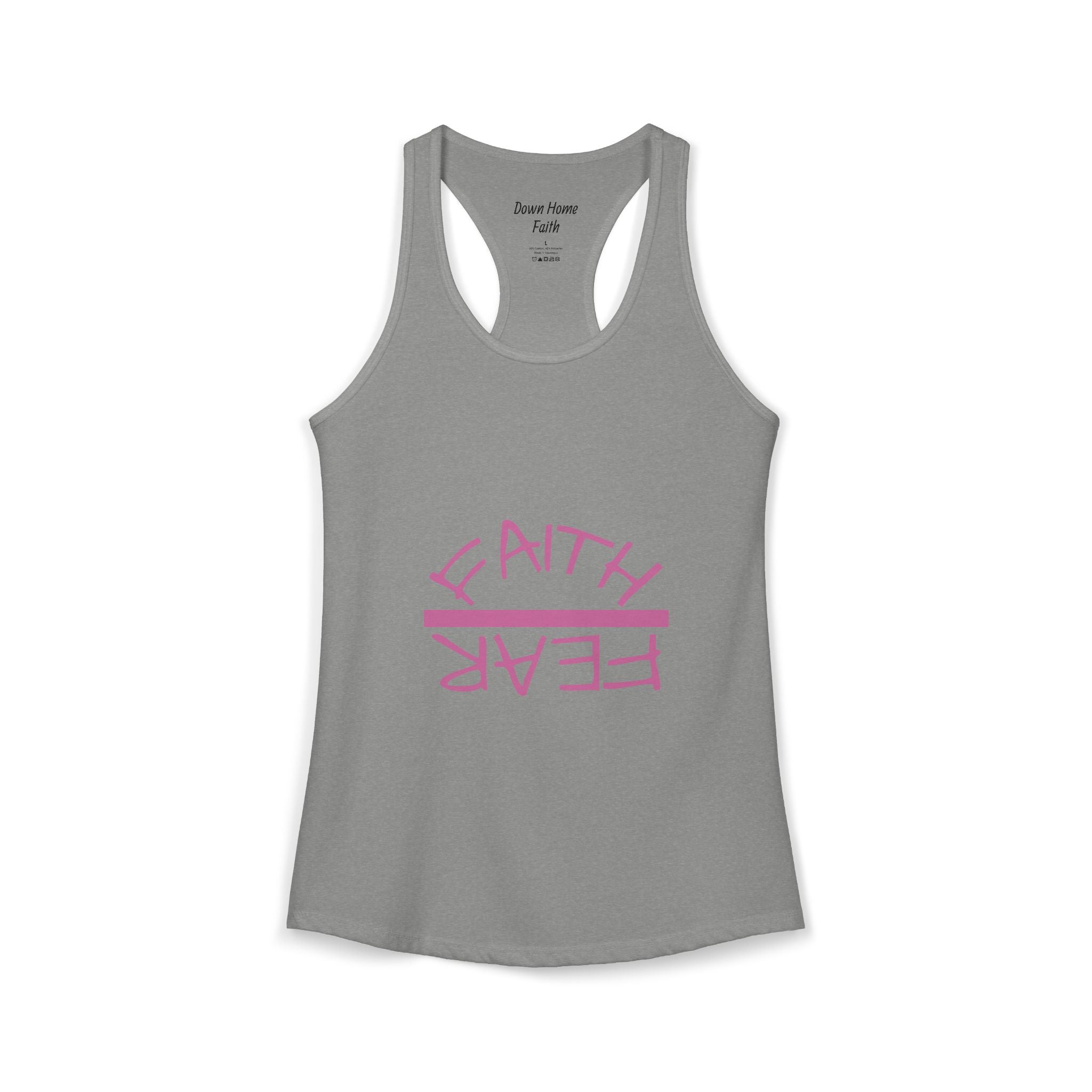 Women's Ideal Racerback Tank - Faith Over Fear