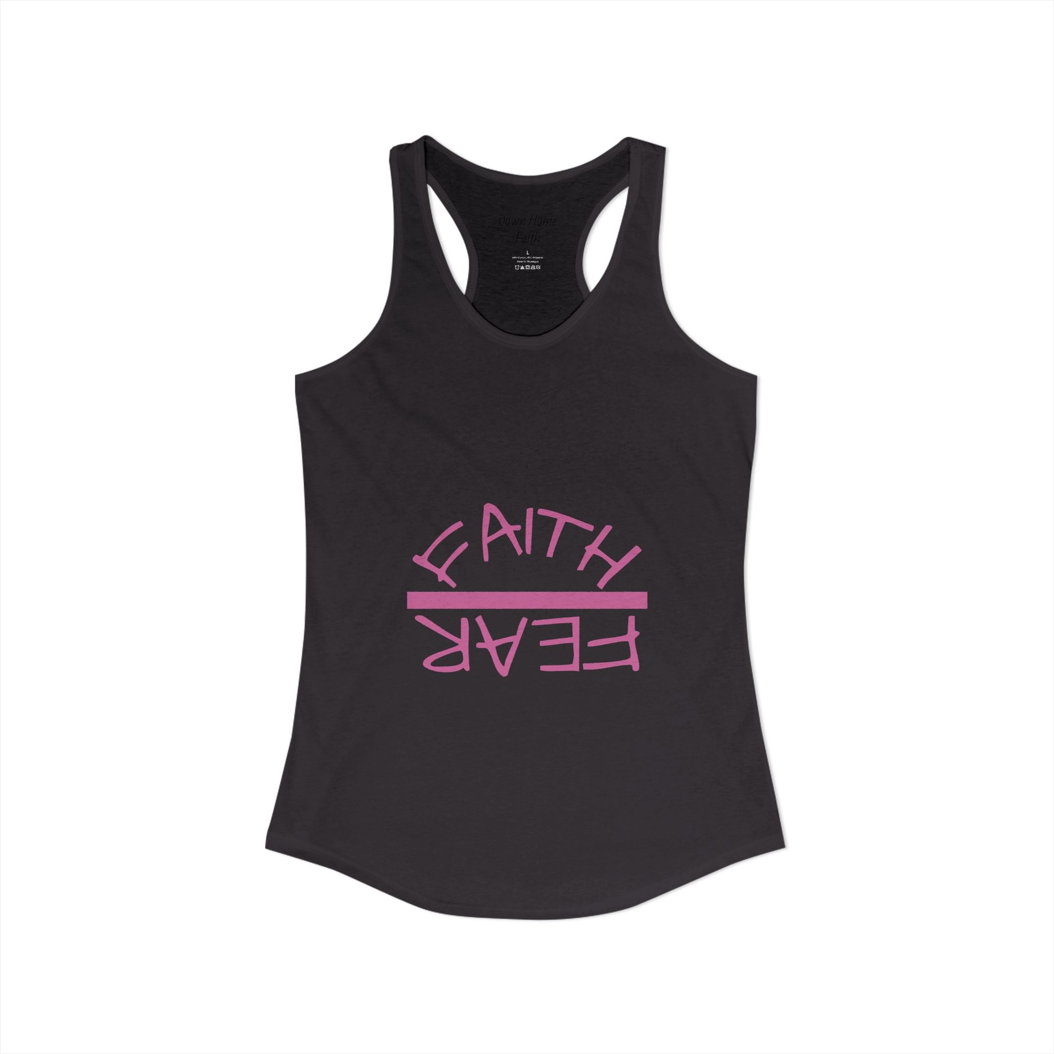 Women's Ideal Racerback Tank - Faith Over Fear