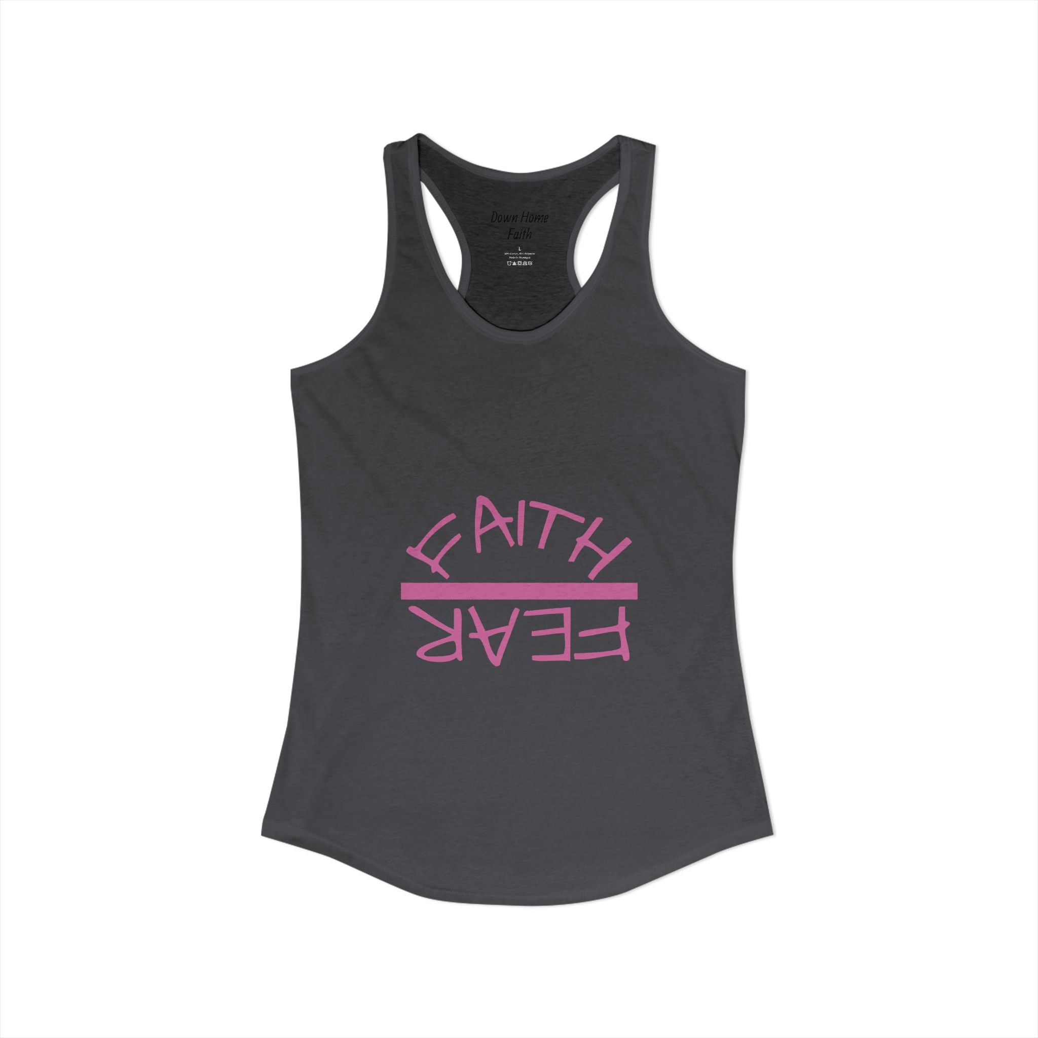 Women's Ideal Racerback Tank - Faith Over Fear