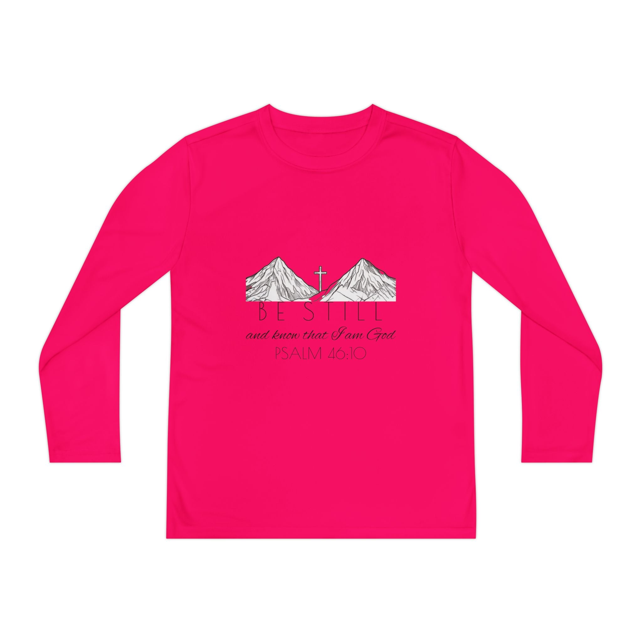 Youth Long Sleeve Competitor Tee - Be Still & Know