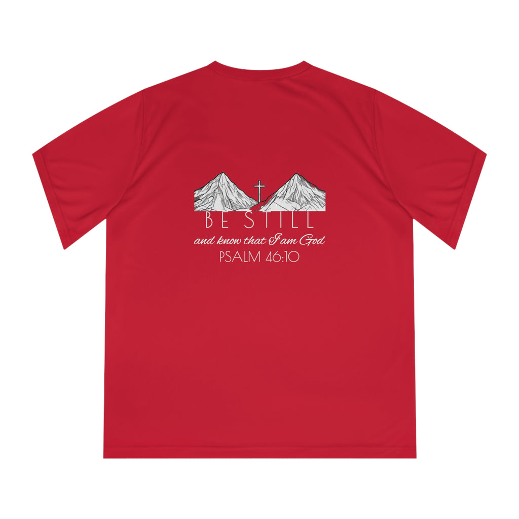 Women's Performance V-Neck T-Shirt - Be Still & Know
