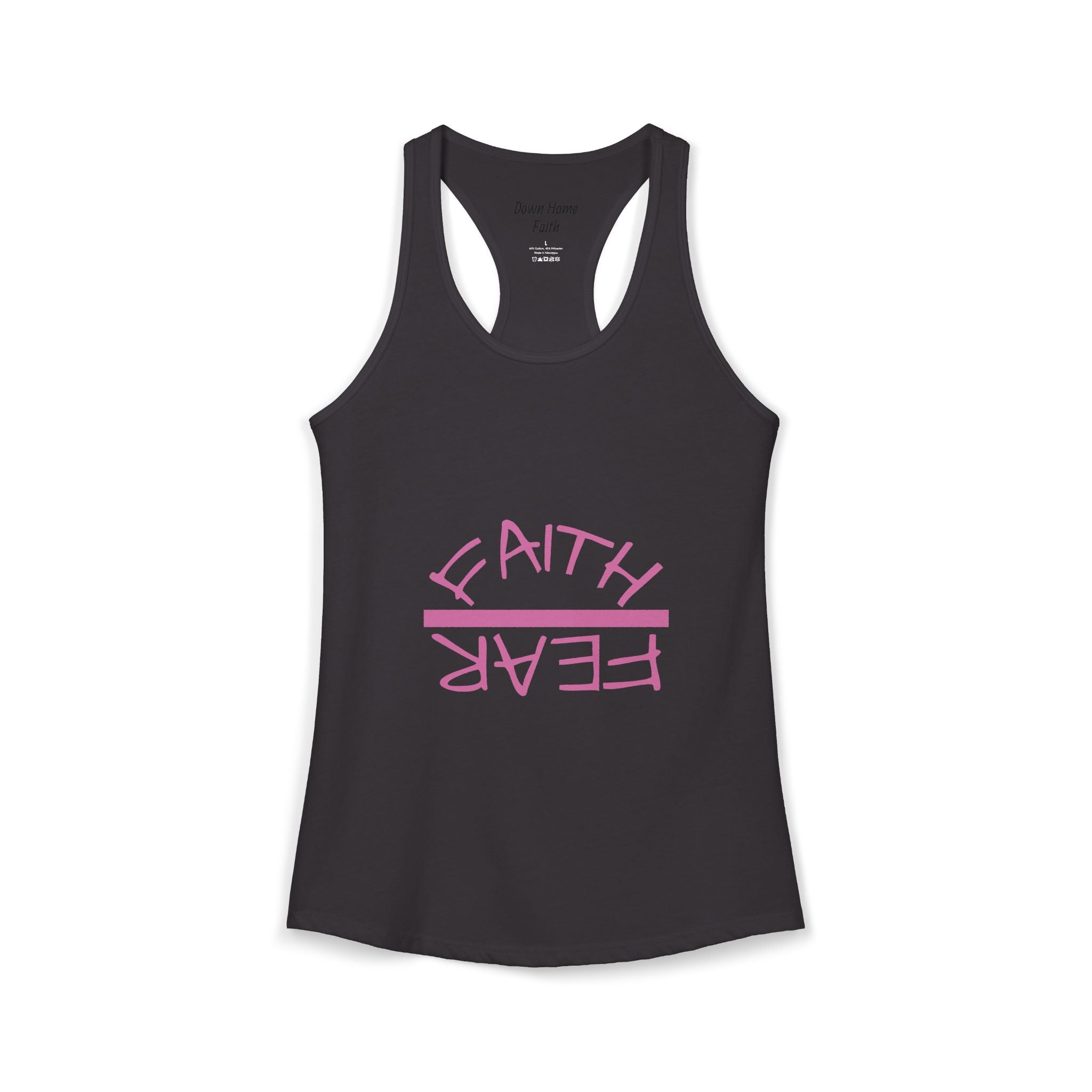 Women's Ideal Racerback Tank - Faith Over Fear