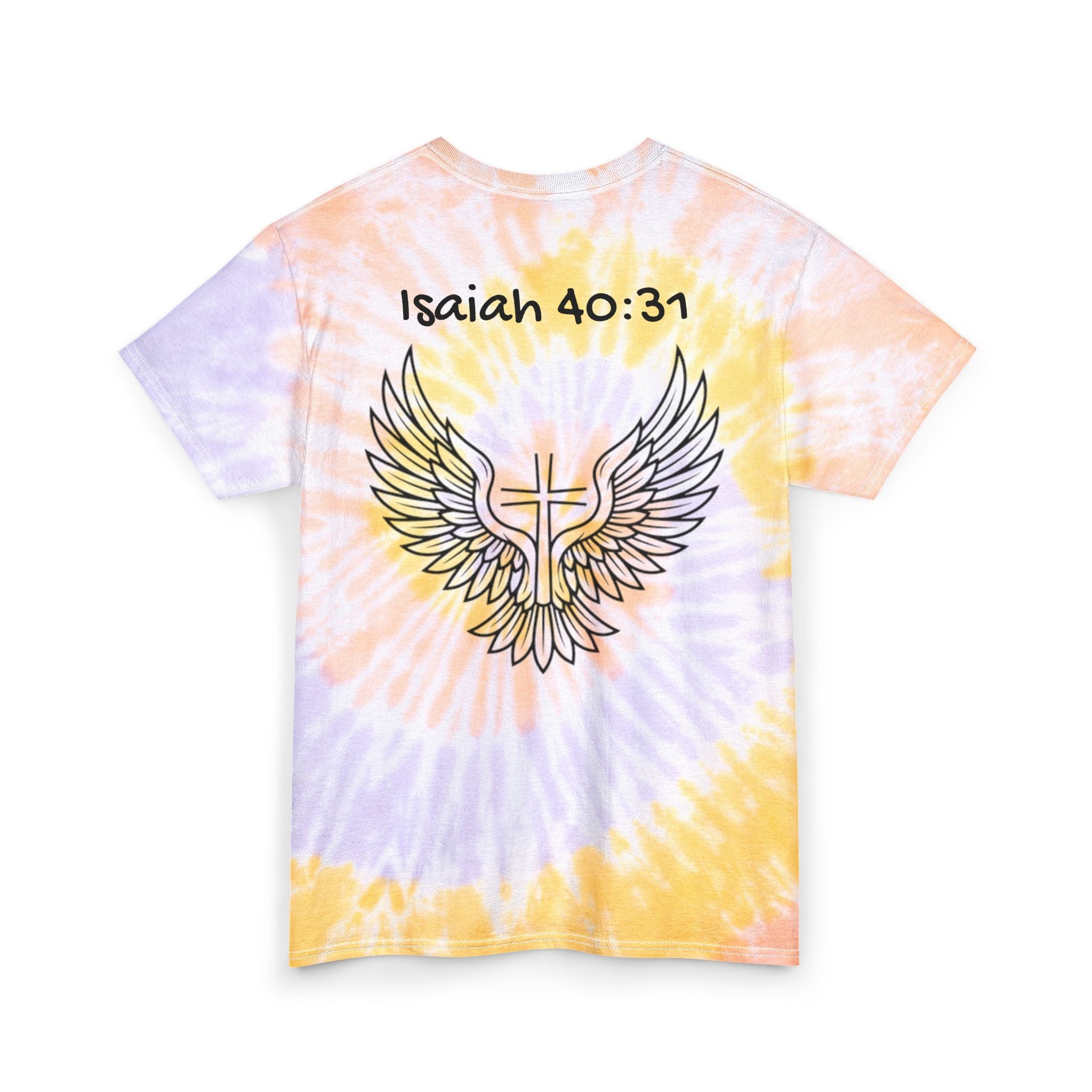 Tie Dye Cotton Tee - Isaiah 40:31