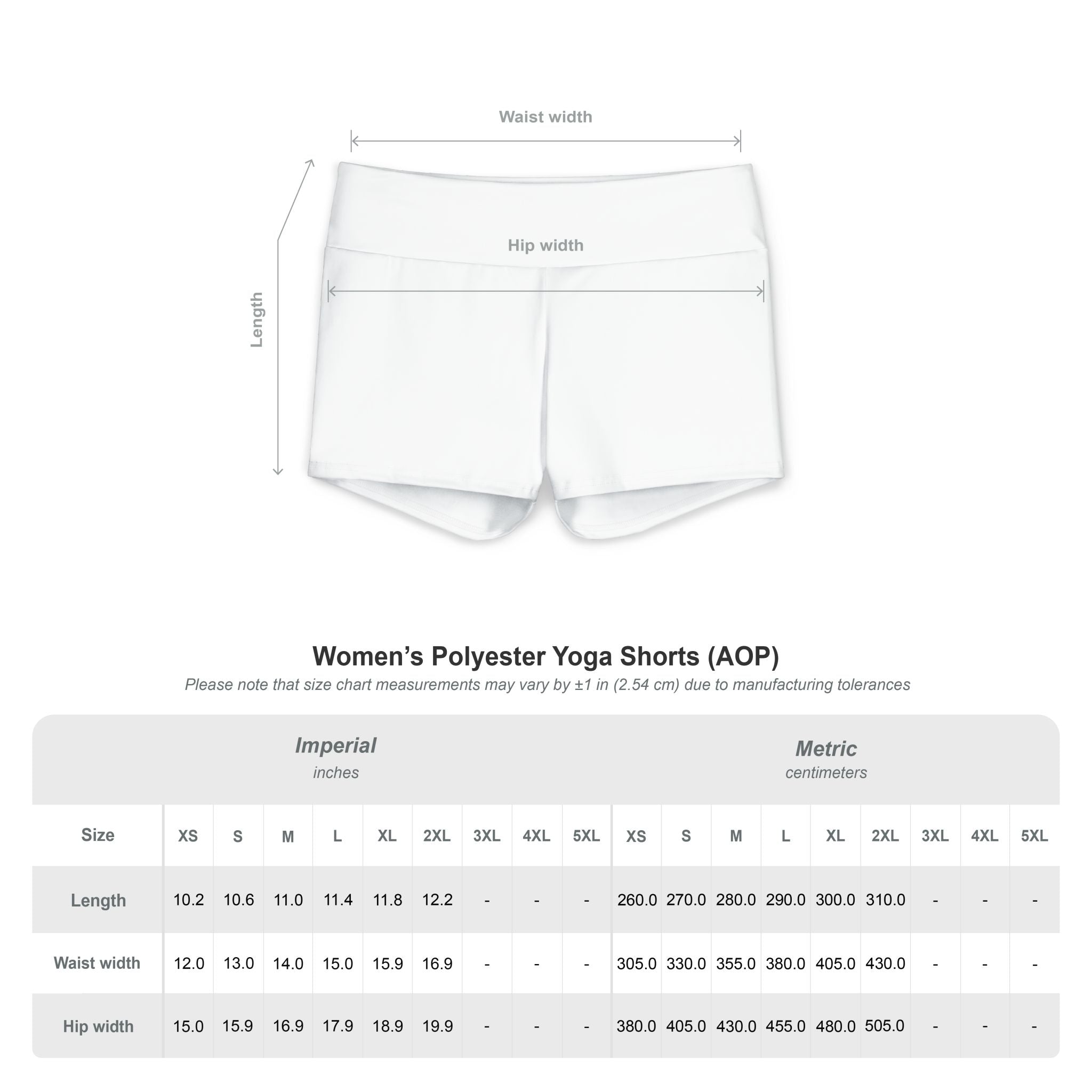 Women's Polyester Yoga Shorts - Faith Over Fear
