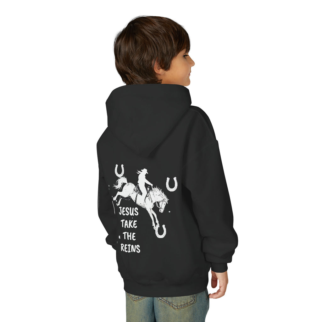 Youth Heavy Blend Hooded Sweatshirt - Take the Reins