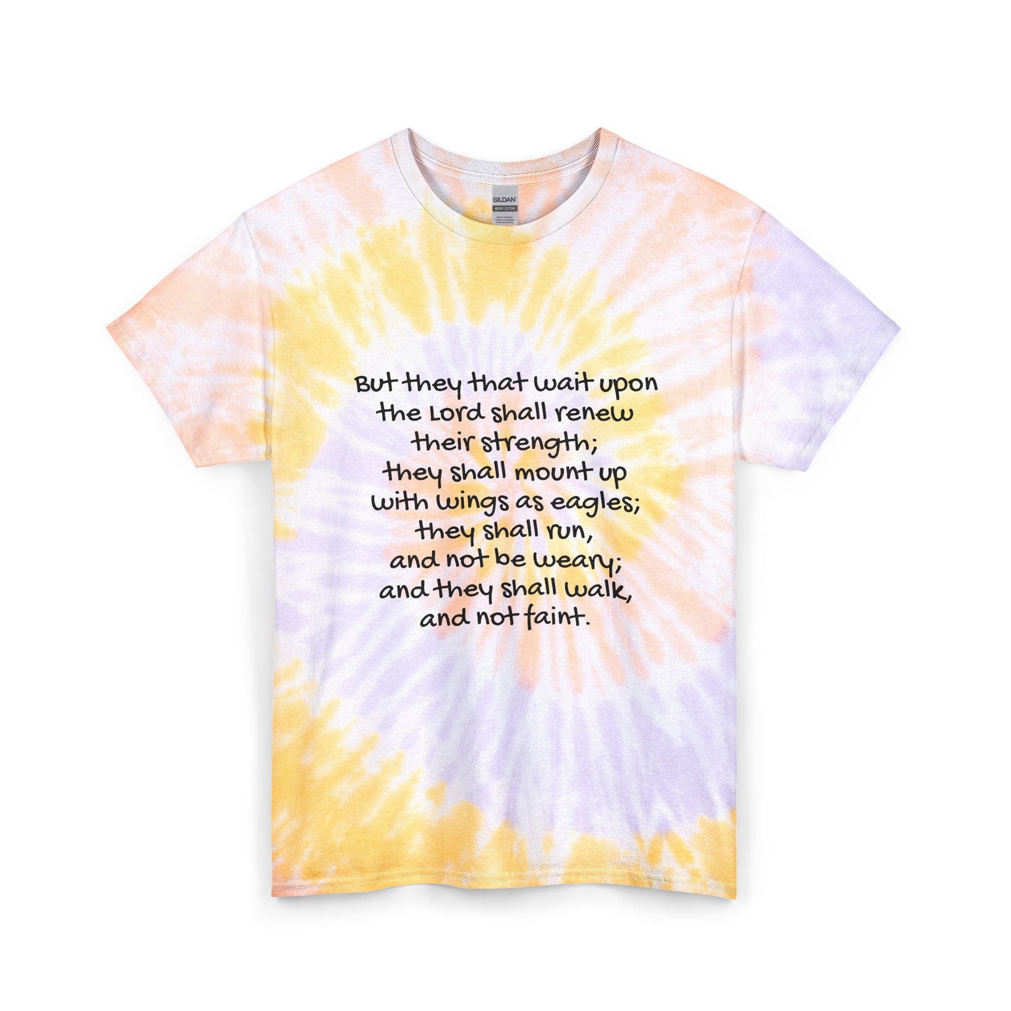 Tie Dye Cotton Tee - Isaiah 40:31