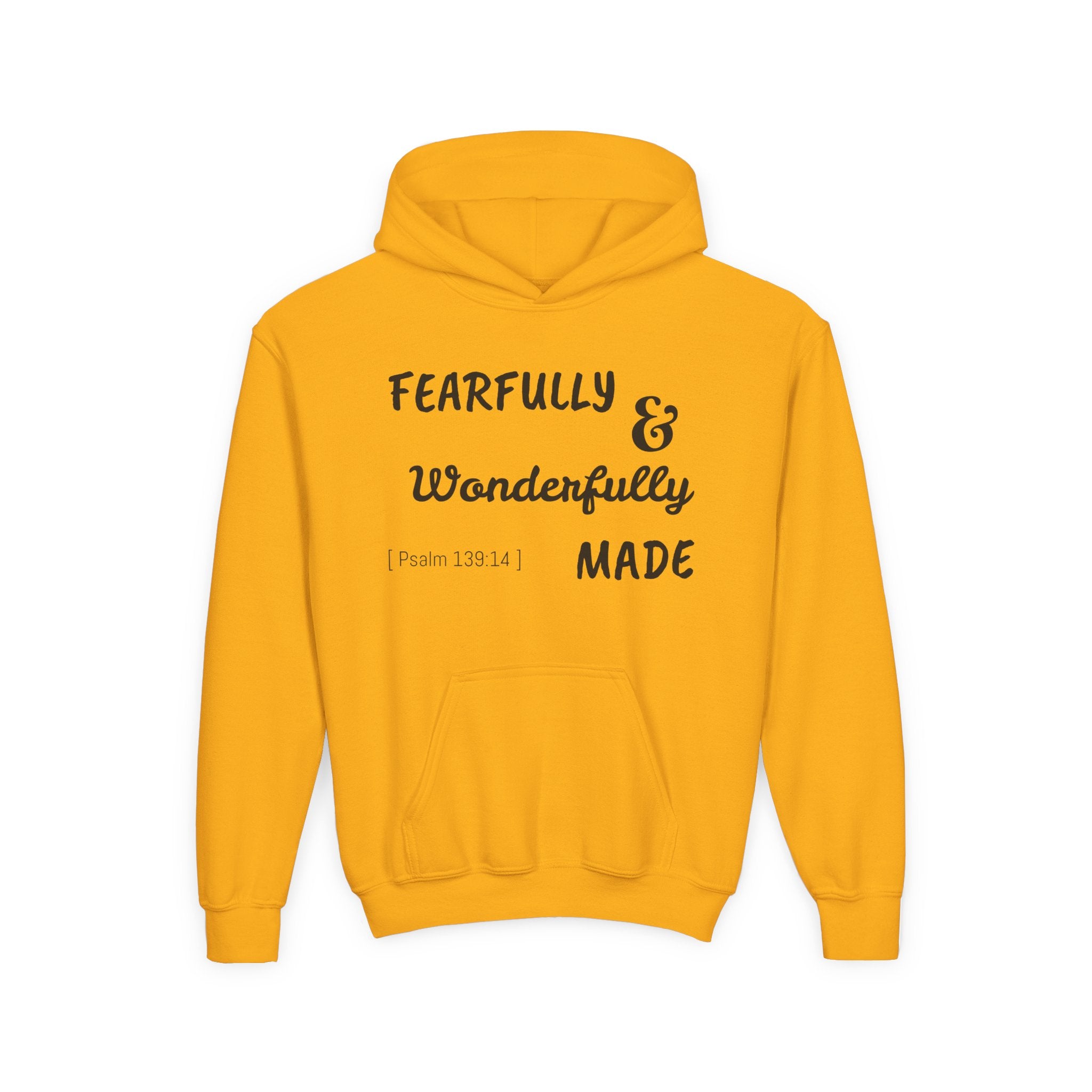 Youth Heavy Blend Hooded Sweatshirt - Fearfully & Wonderfully Made