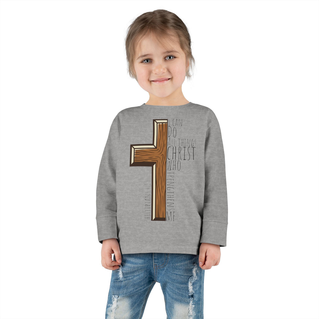 Toddler Long Sleeve Tee - I can do all things