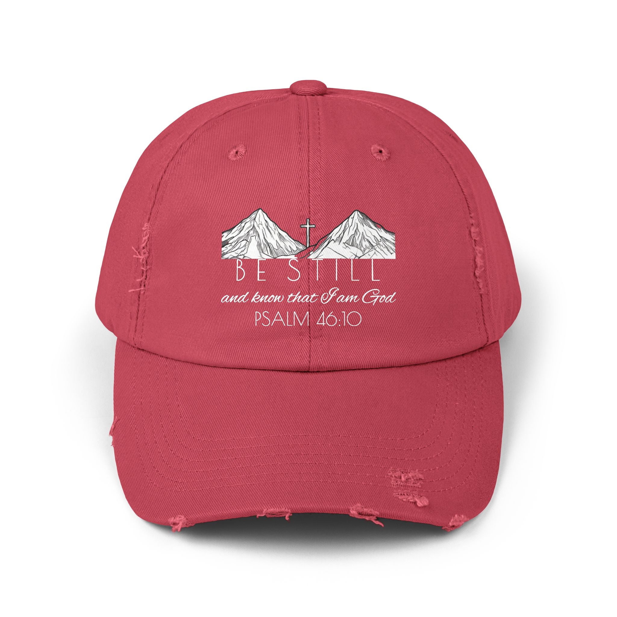 Unisex Distressed Cap - Be Still & Know