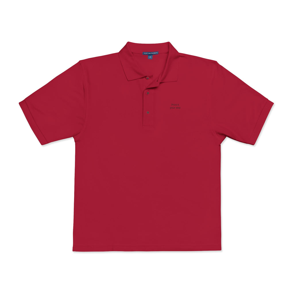 Unisex Polo Shirt (Embroidery) - Business Name Custom