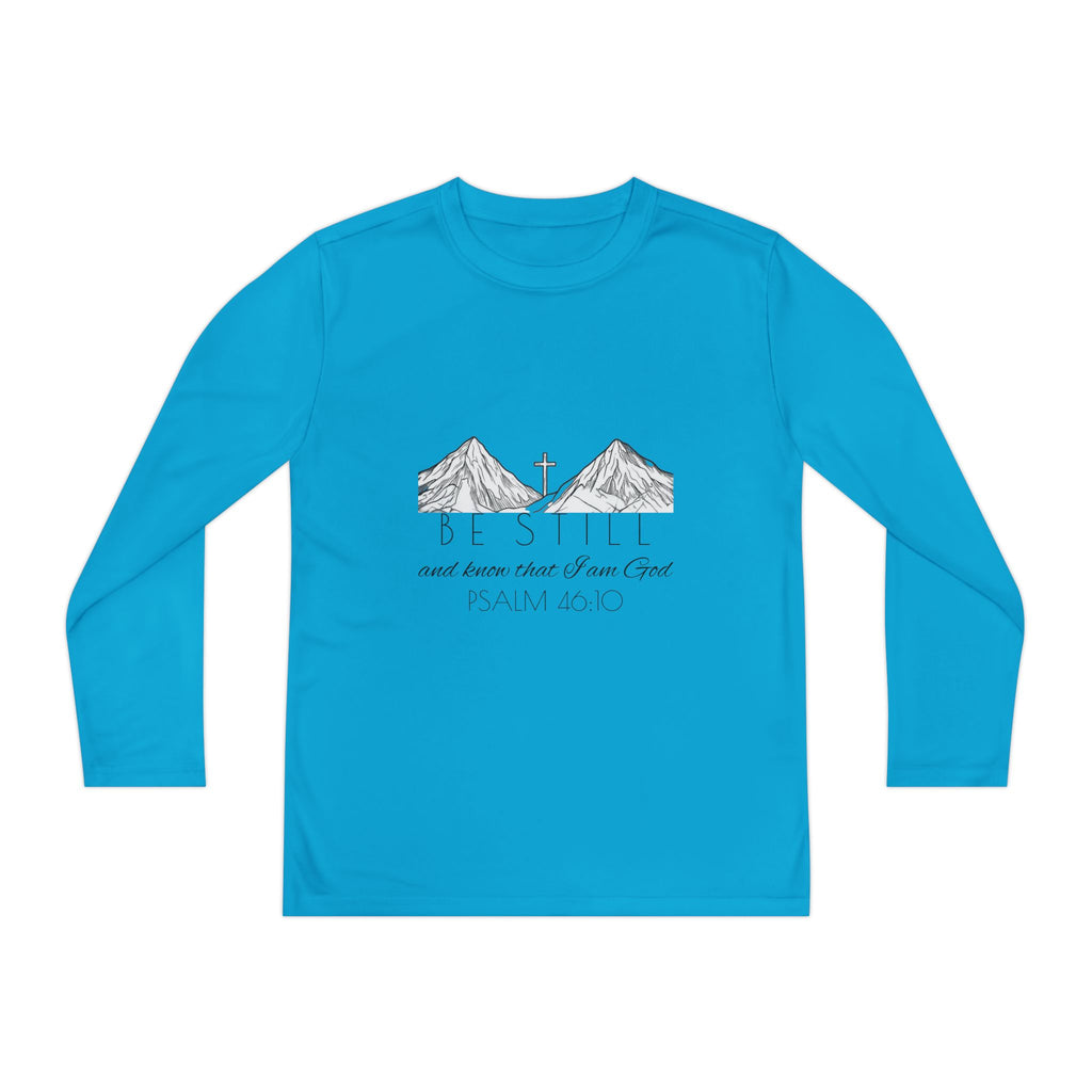 Youth Long Sleeve Competitor Tee - Be Still & Know