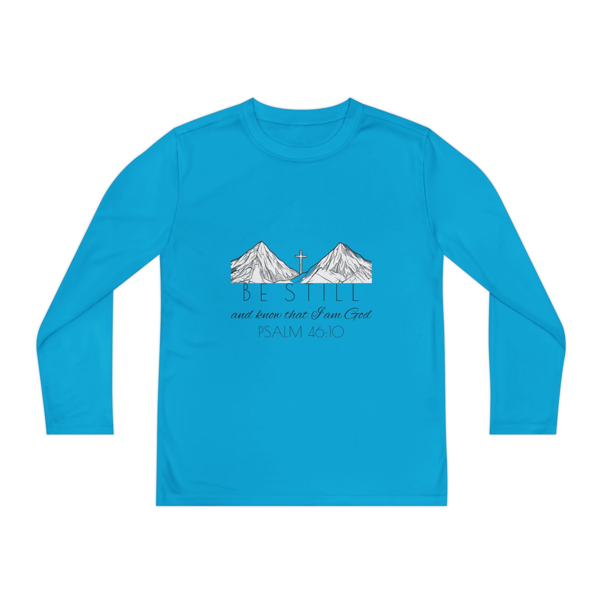 Youth Long Sleeve Competitor Tee - Be Still & Know