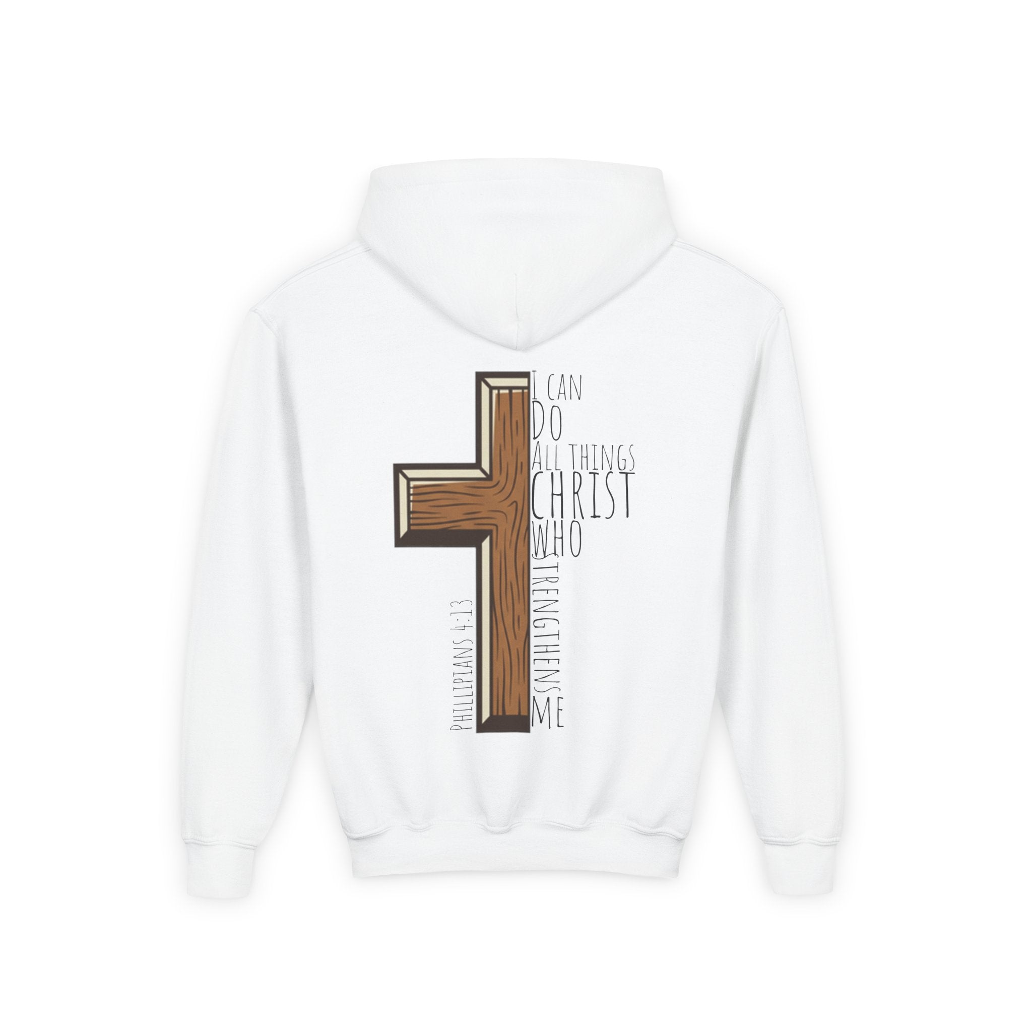 Youth Heavy Blend Hooded Sweatshirt - I can do all things