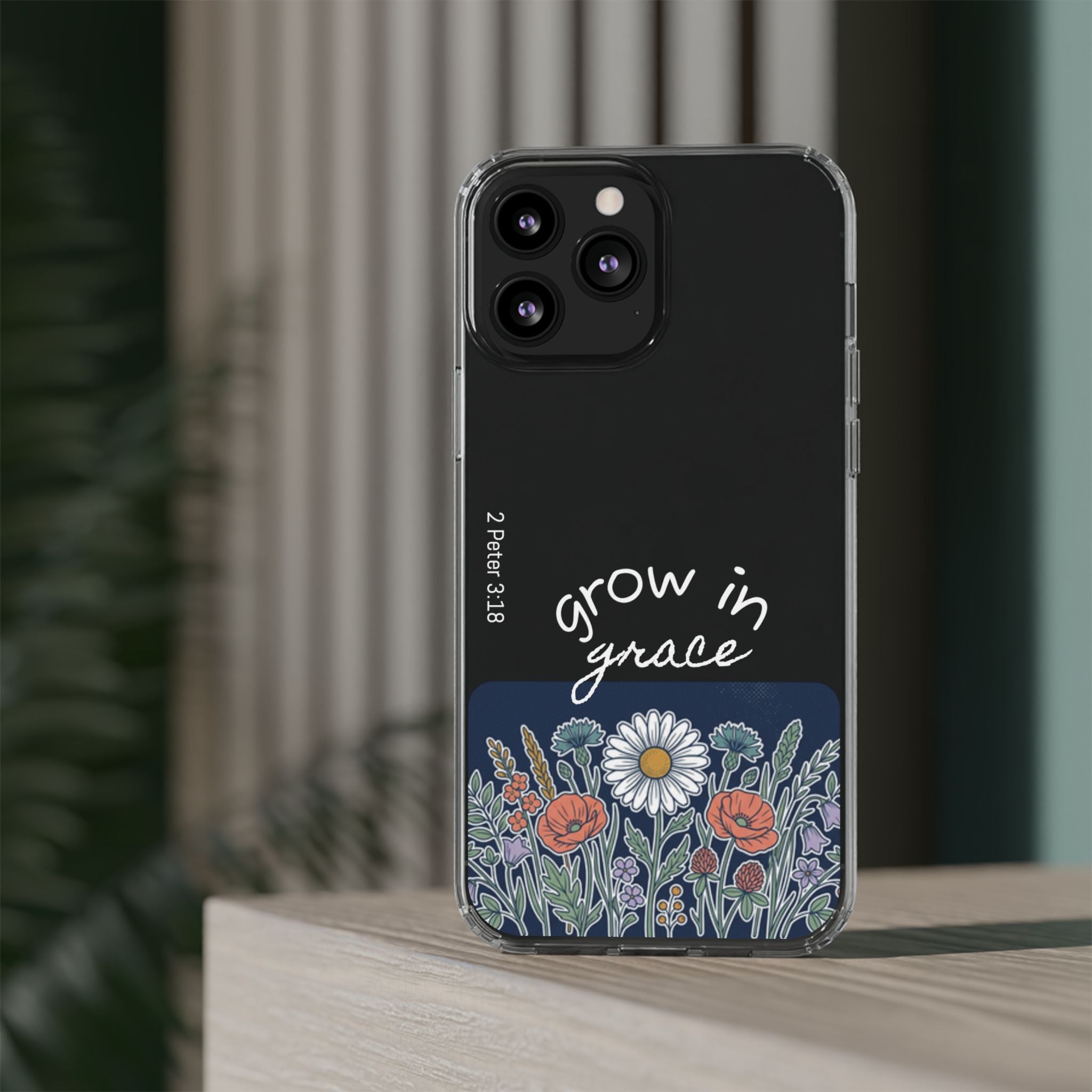 Clear Impact-Resistant Case - Grow in Grace