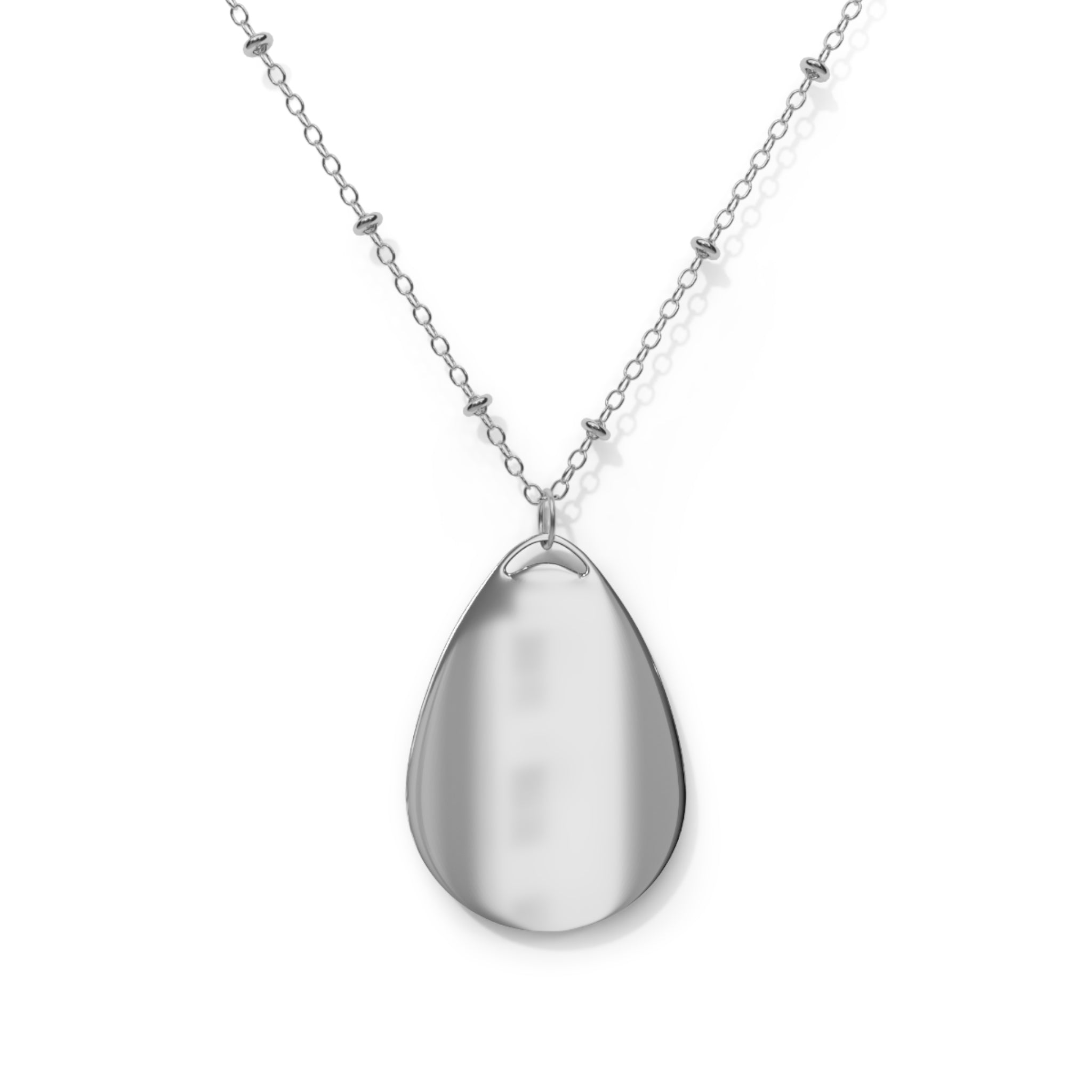 Oval Necklace - Mustard Seed