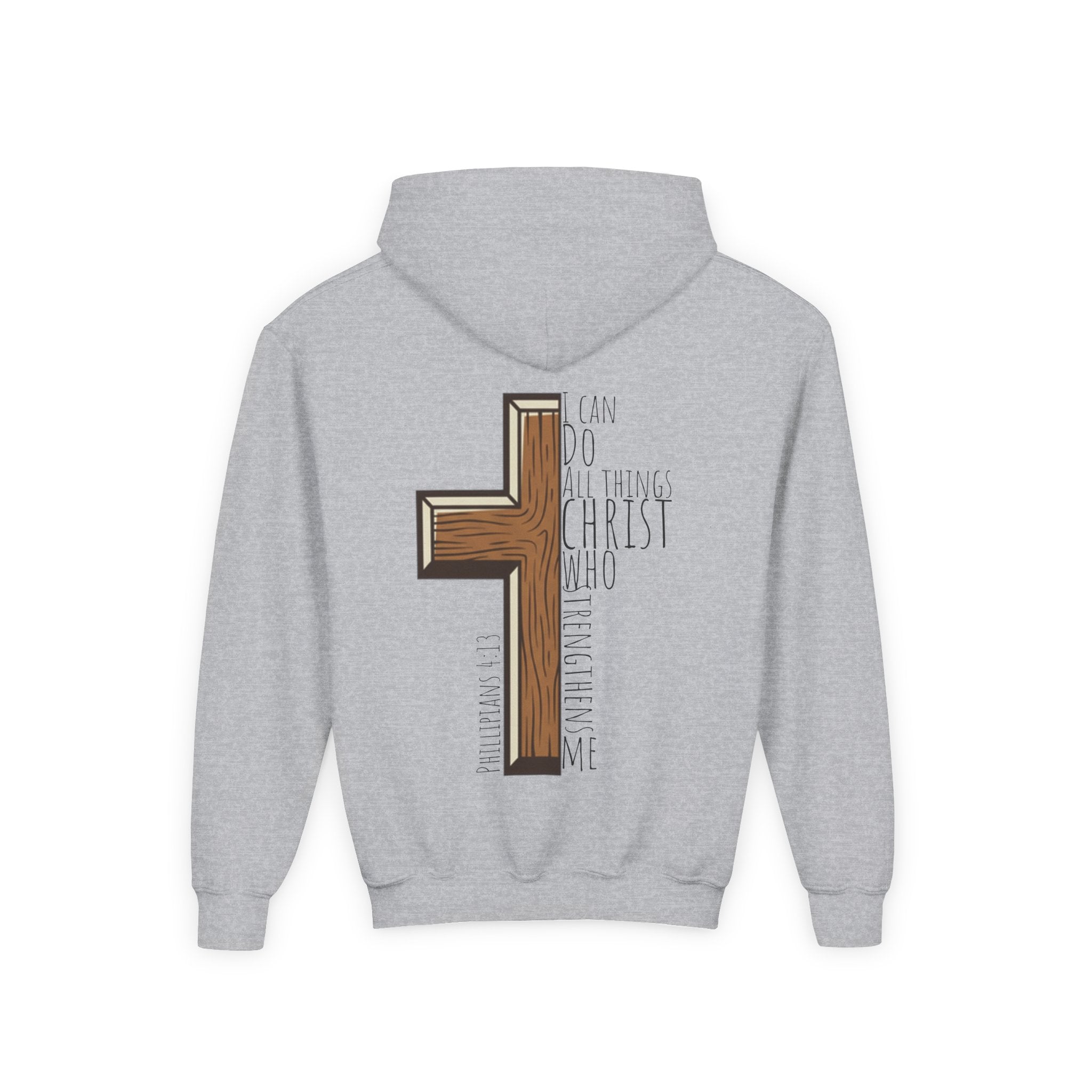 Youth Heavy Blend Hooded Sweatshirt - I can do all things