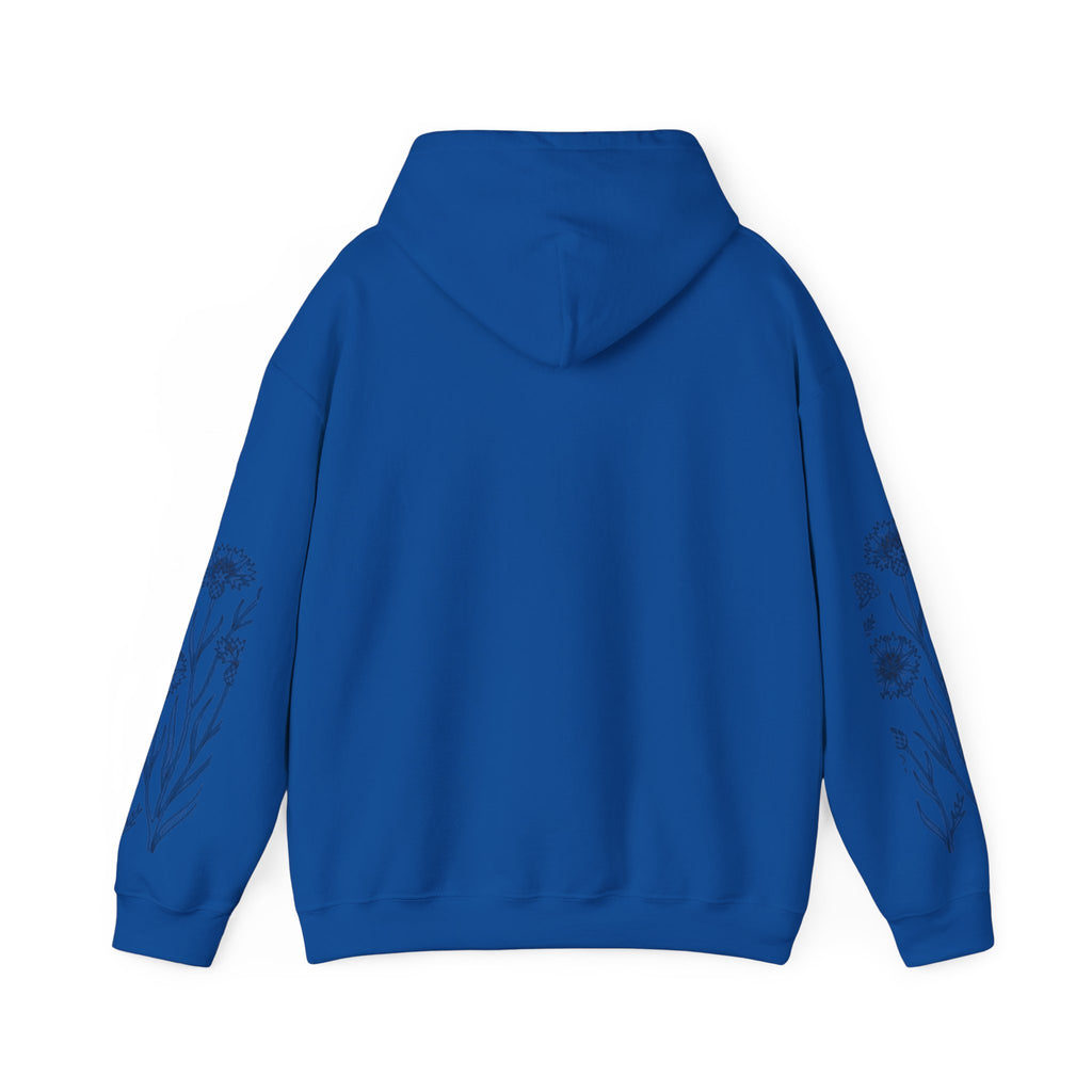 Grow In Grace Floral Hoodie — Inspirational Garden Graphic Sweatshirt