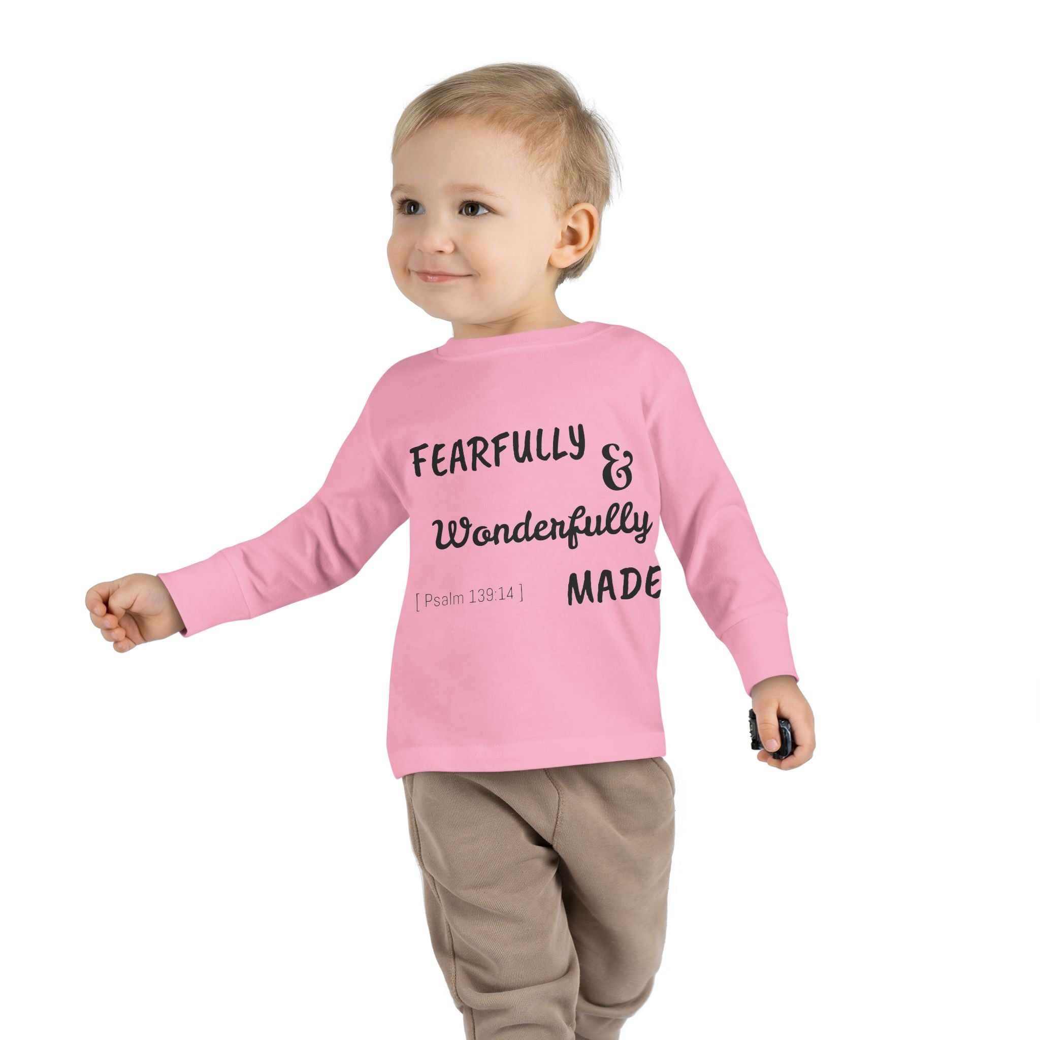 Toddler Long Sleeve Tee - Fearfully & Wonderfully Made