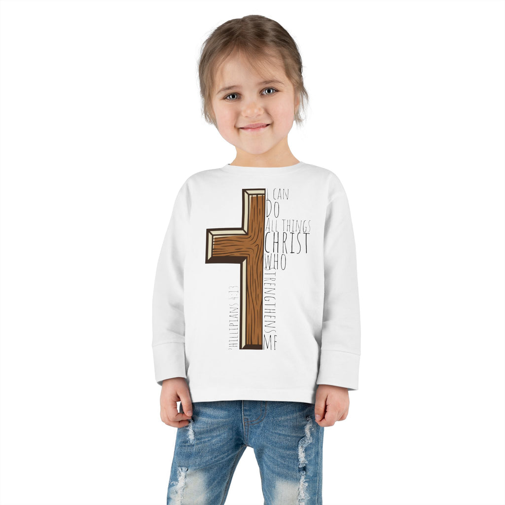 Toddler Long Sleeve Tee - I can do all things