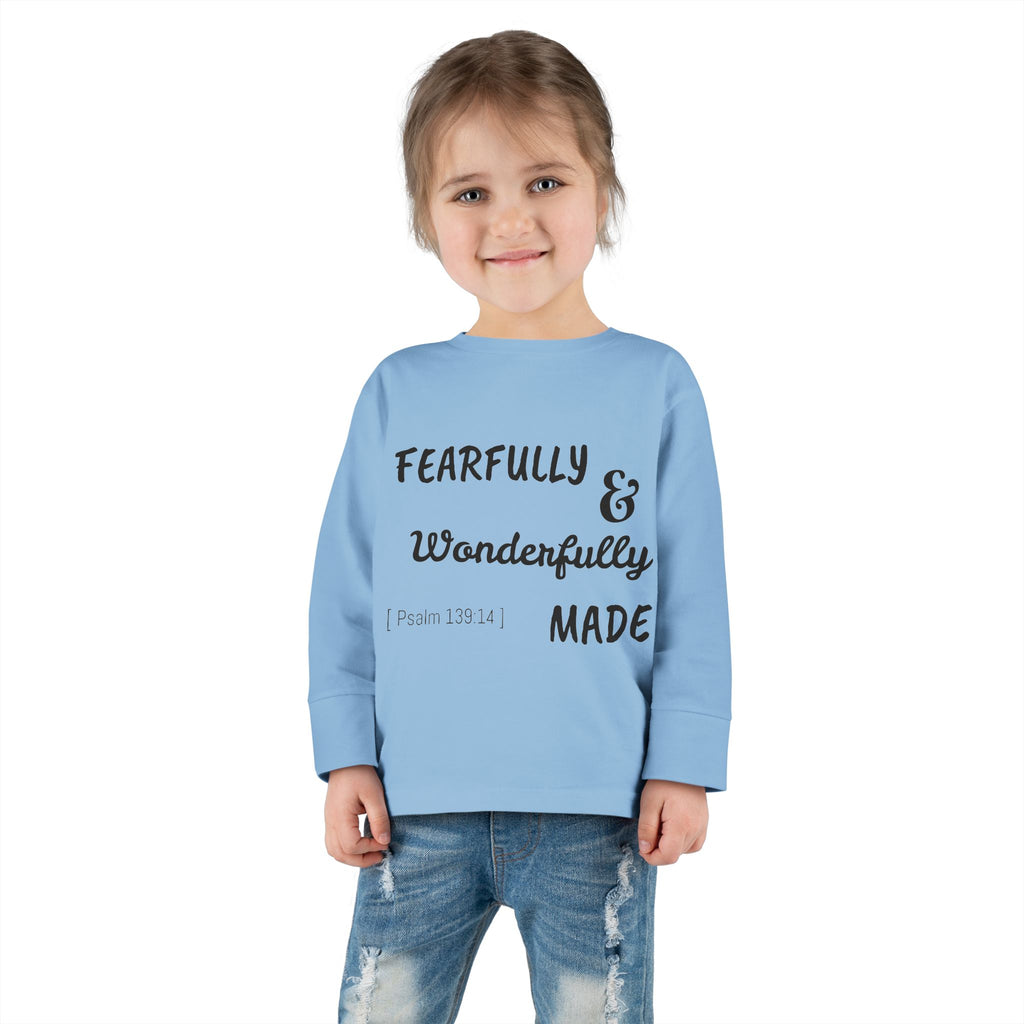 Toddler Long Sleeve Tee - Fearfully & Wonderfully Made