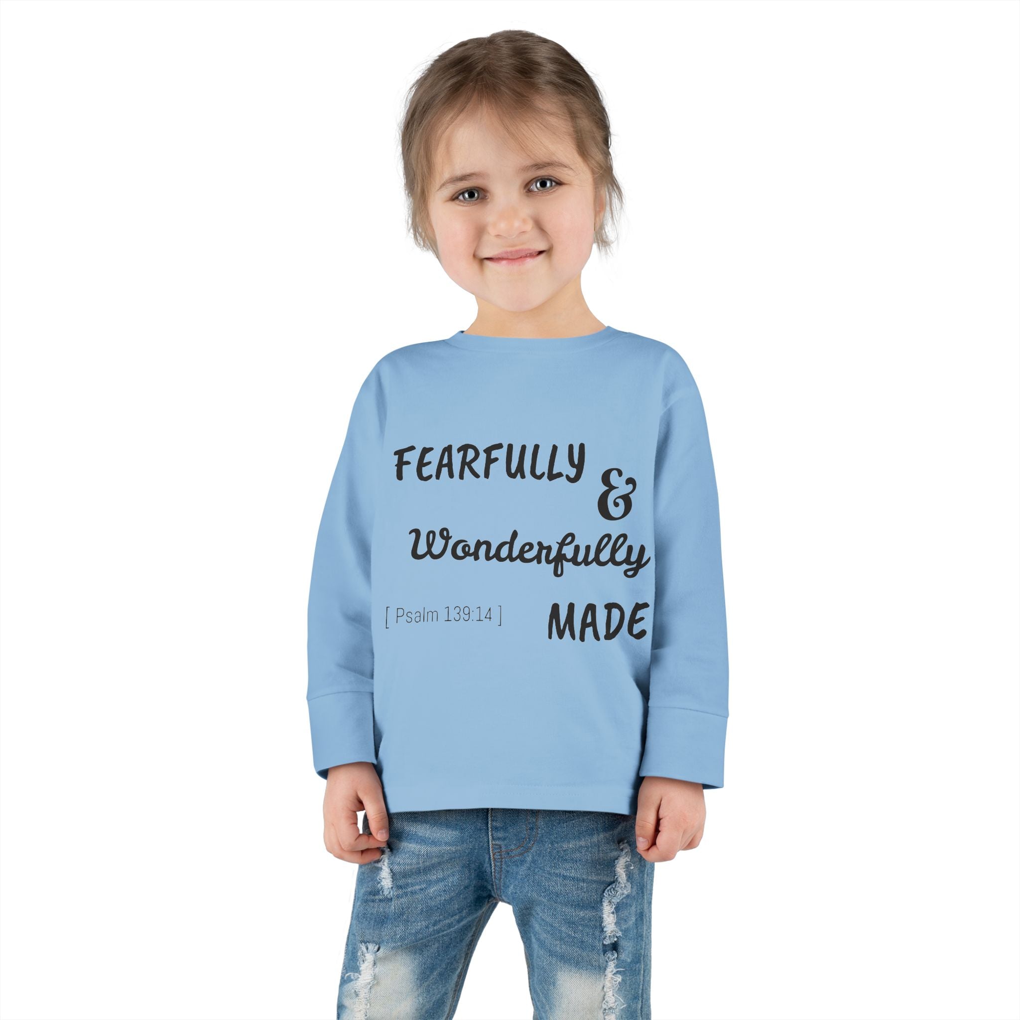 Toddler Long Sleeve Tee - Fearfully & Wonderfully Made