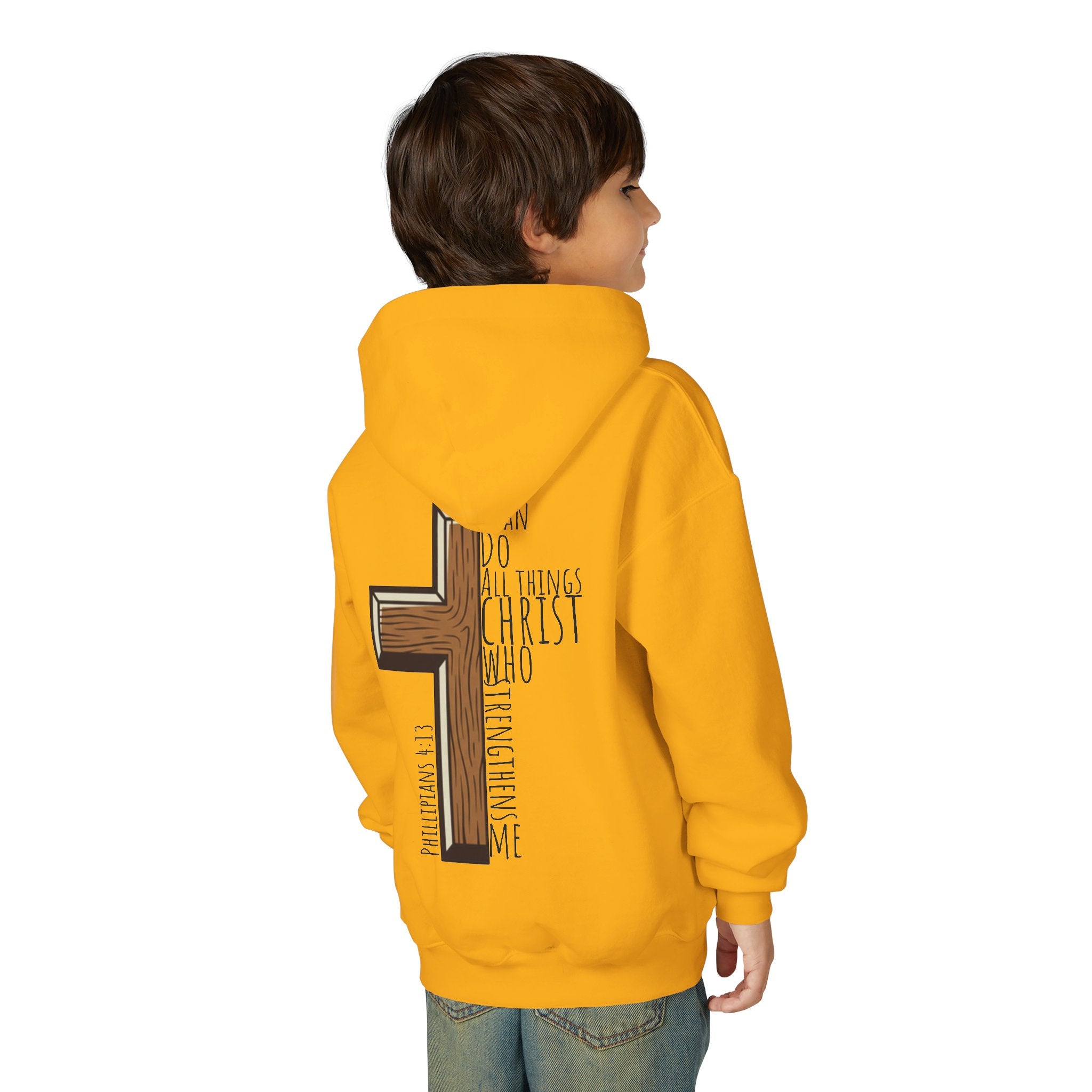 Youth Heavy Blend Hooded Sweatshirt - I can do all things