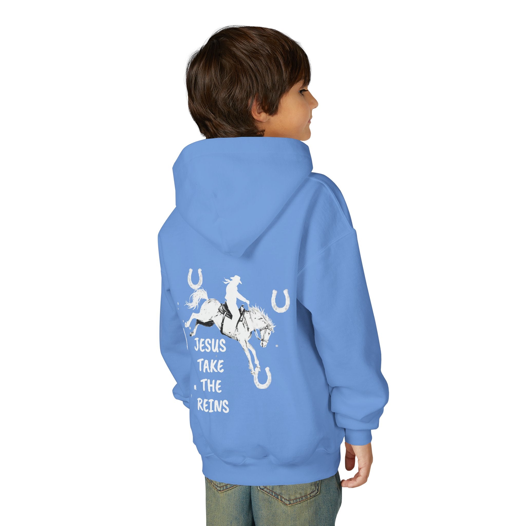 Youth Heavy Blend Hooded Sweatshirt - Take the Reins