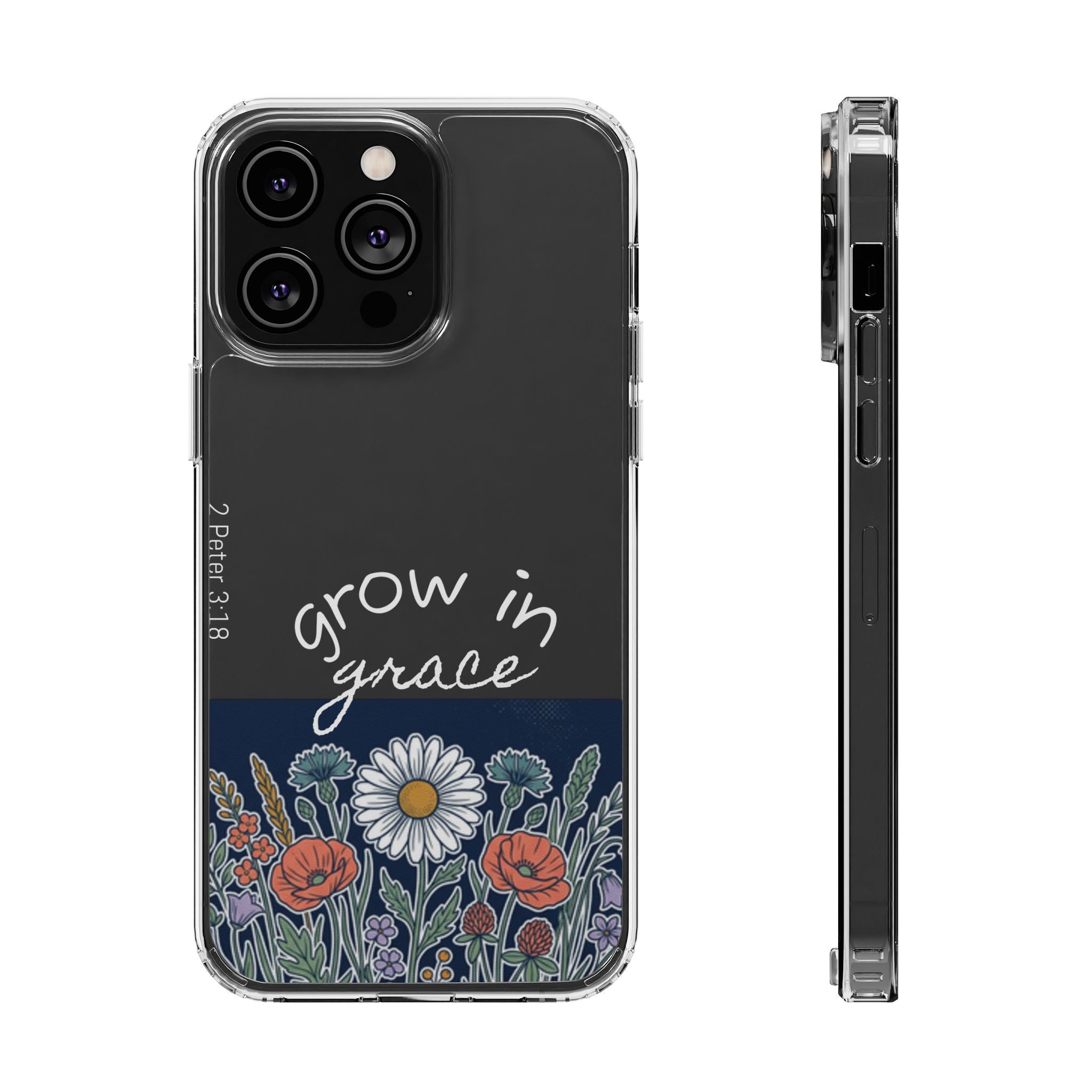 Clear Impact-Resistant Case - Grow in Grace