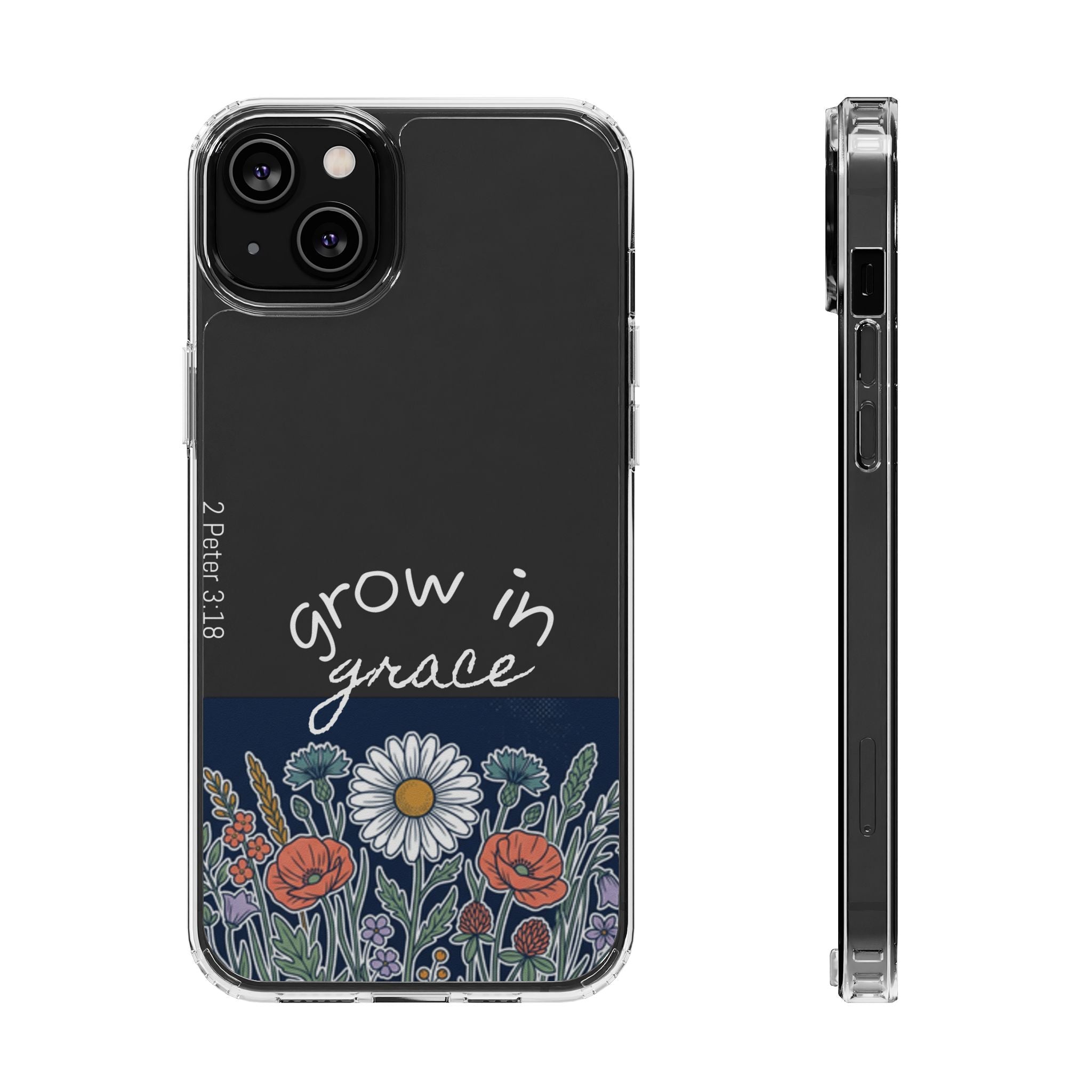 Clear Impact-Resistant Case - Grow in Grace