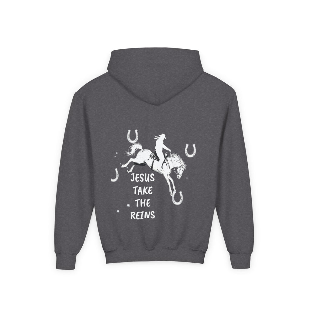 Youth Heavy Blend Hooded Sweatshirt - Take the Reins